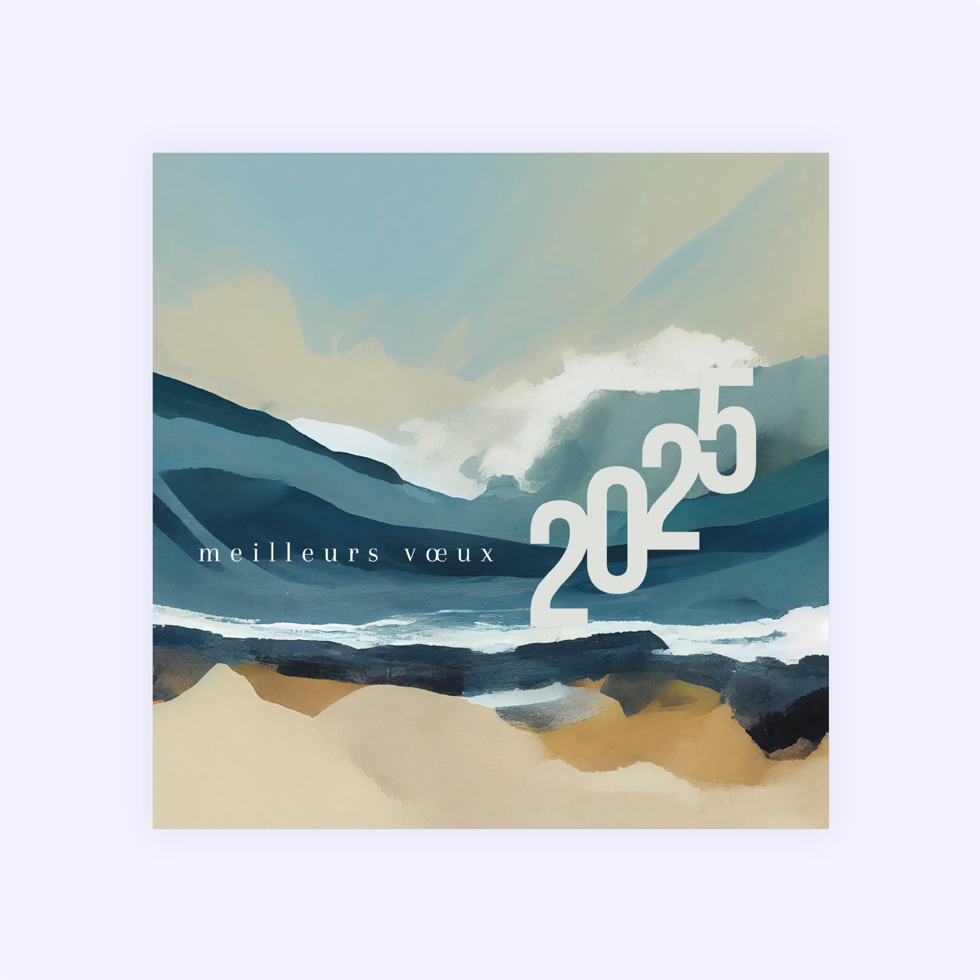 Rivage | Vœux professionnels • Carte de voeux • Carré photo N° 1