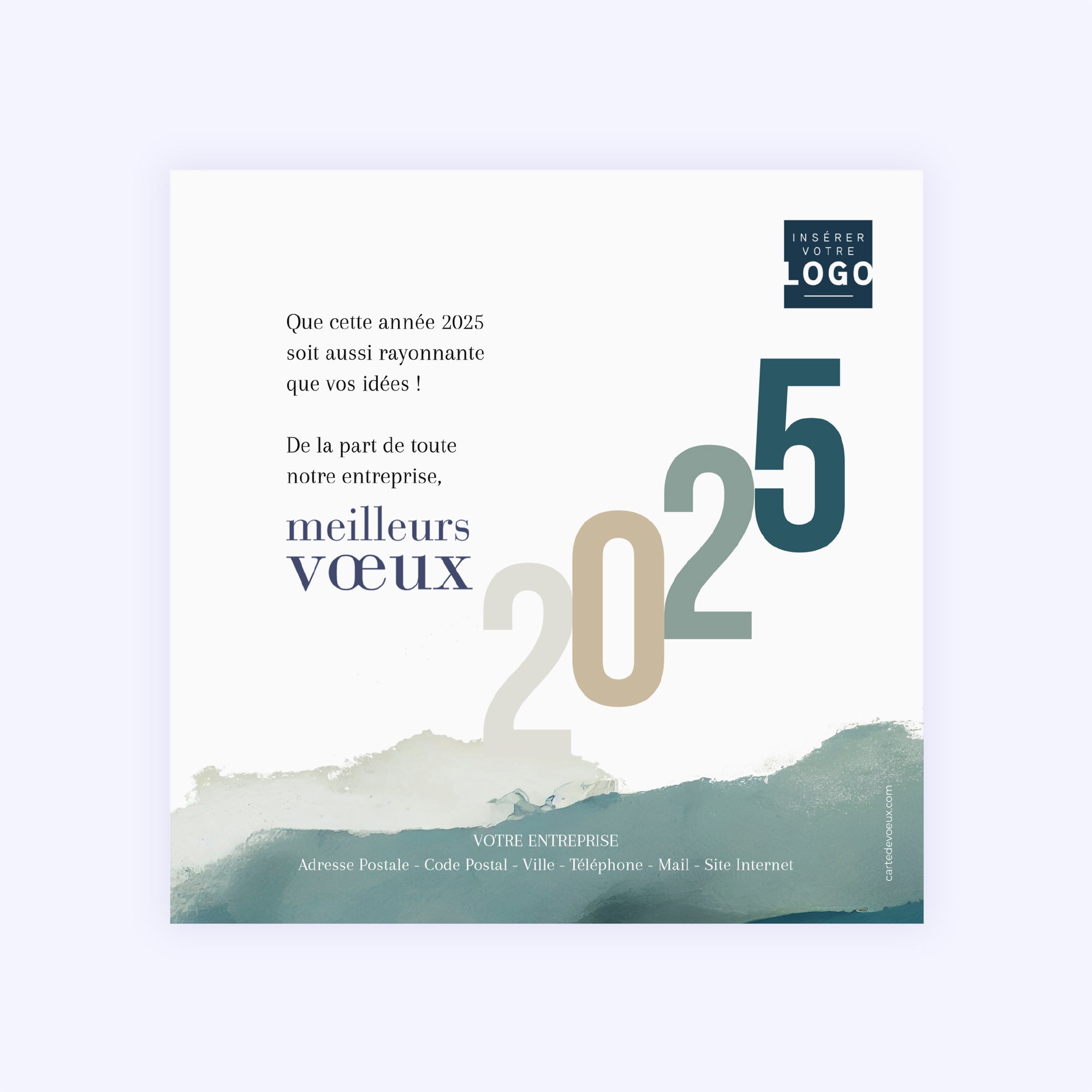 Rivage | Vœux professionnels • Carte de voeux • Carré photo N° 2