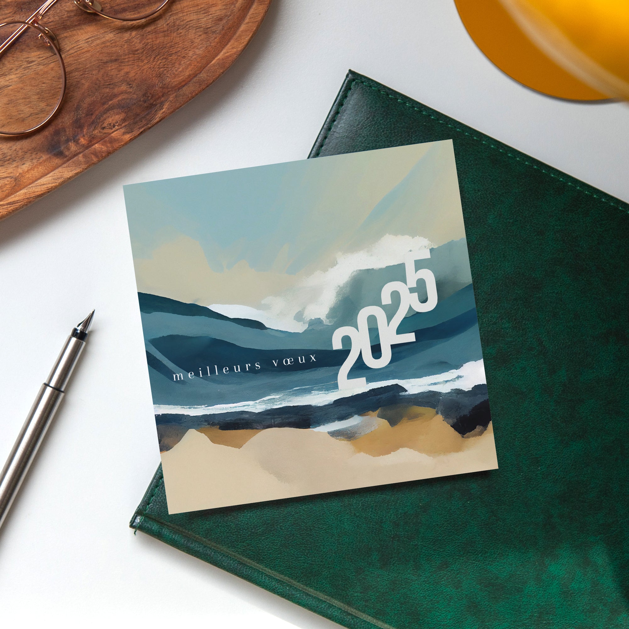 Rivage | Vœux professionnels • Carte de voeux • Carré photo N° 4