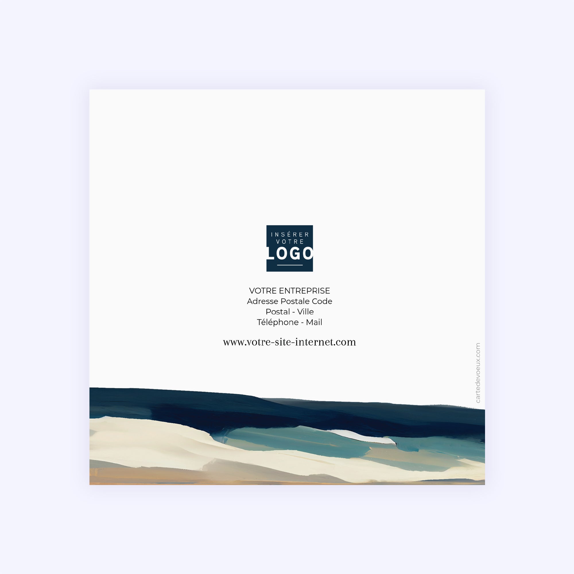 Nouvelle Vague | Vœux professionnels • Carte de voeux • Carré double photo N° 3