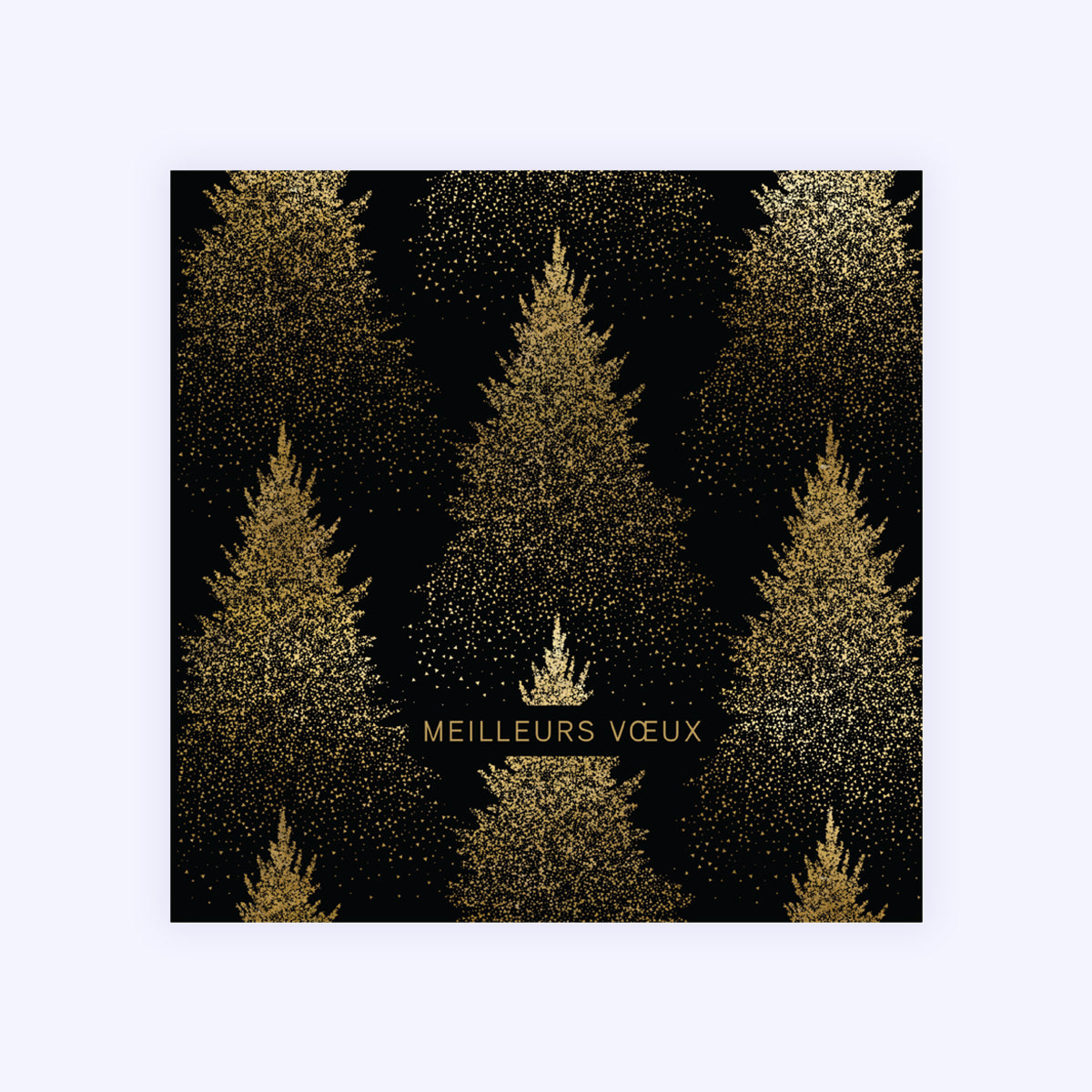Sparkling fir Trees | Vœux professionnels • Carte de voeux • Carré photo N° 1