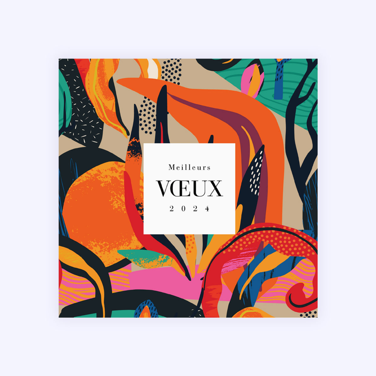 Pop Vegetation | Vœux professionnels • Carte de voeux • Carré photo N° 1