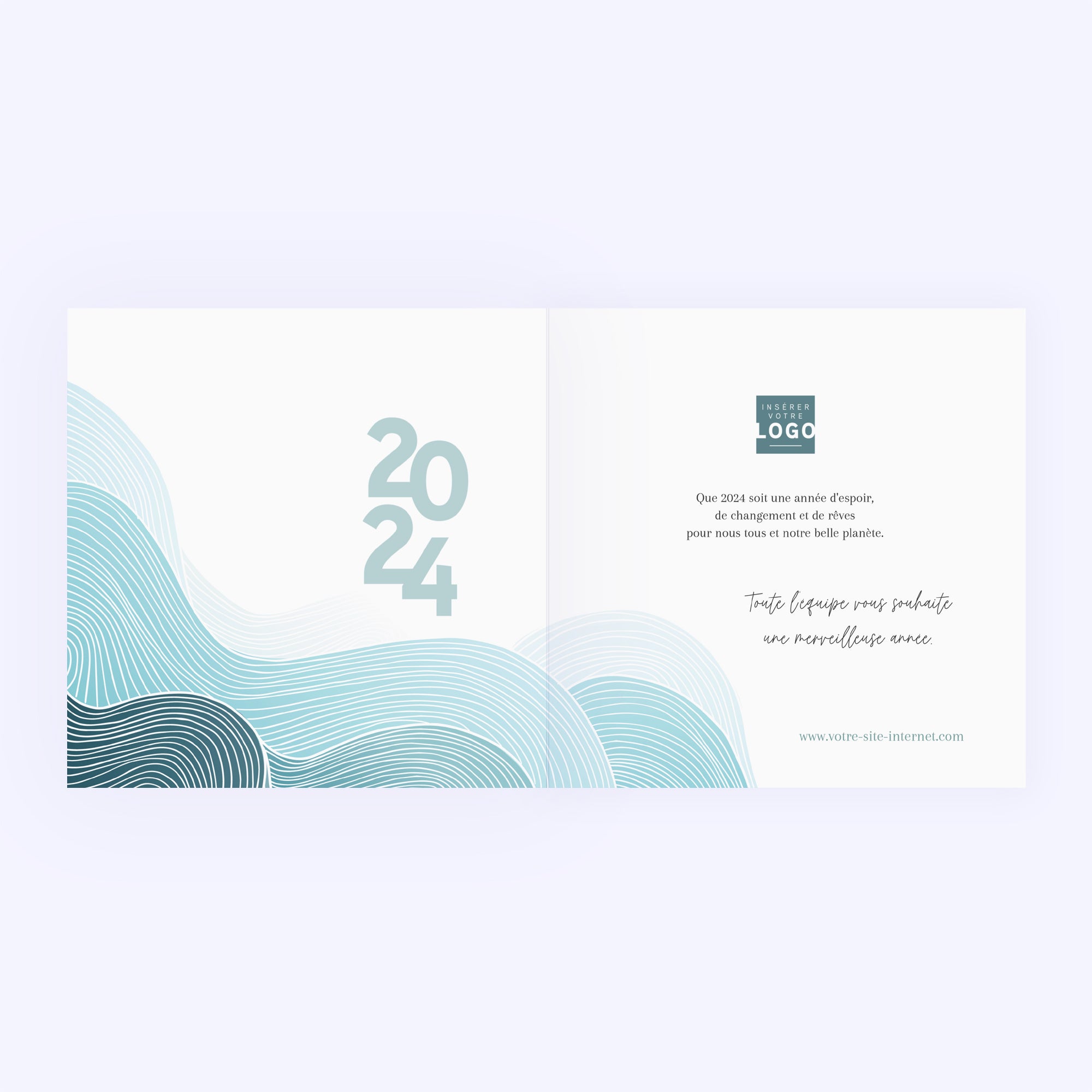 Ondulations | Vœux professionnels • Carte de voeux photo N° 2