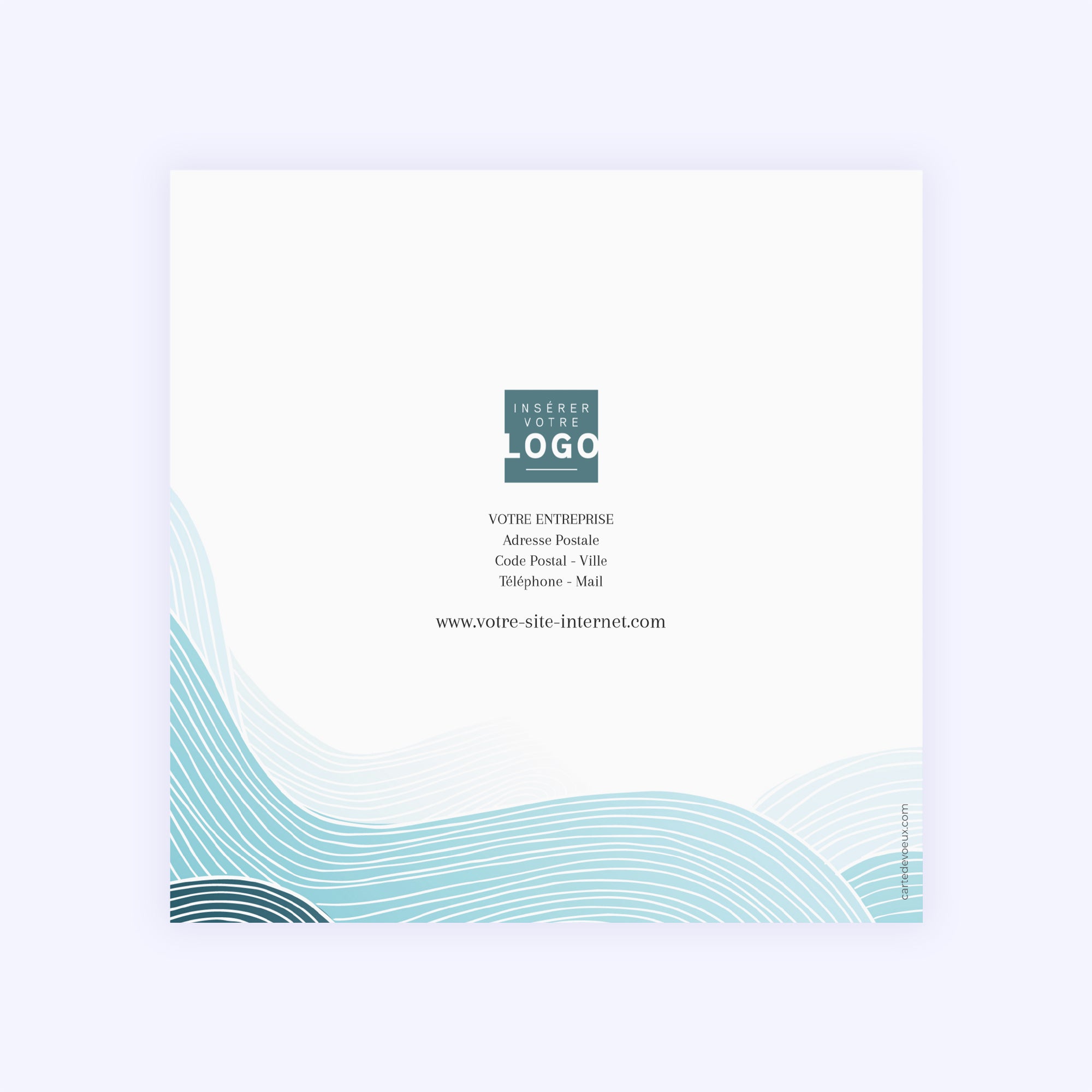 Ondulations | Vœux professionnels • Carte de voeux photo N° 3