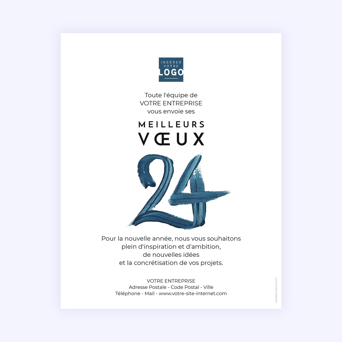 Gouache | Vœux professionnels • Carte virtuelle • eCard Image photo N° 1