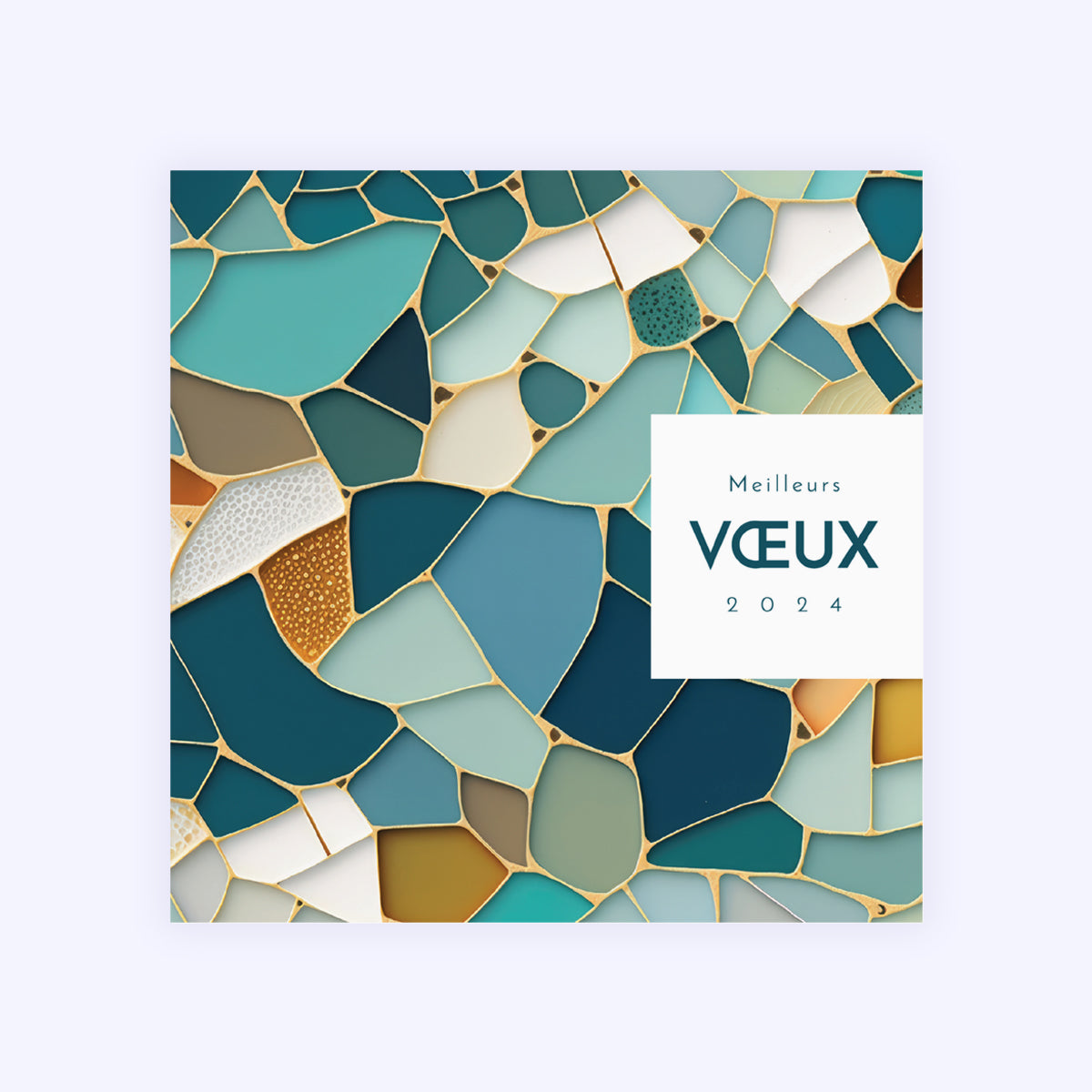 Mosaique | Vœux professionnels • Carte de voeux • Carré photo N° 1