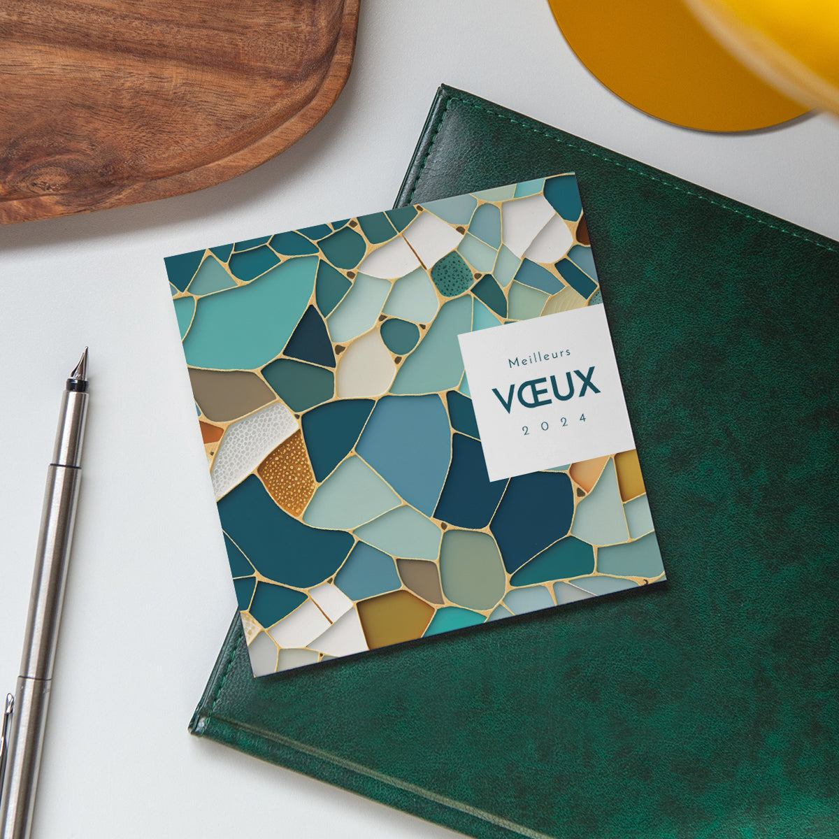 Mosaique | Vœux professionnels • Carte de voeux • Carré photo N° 4