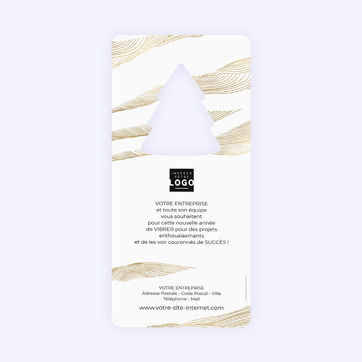 Reliefs | Vœux professionnels • Carte de voeux • Vertical sapin photo N° 2