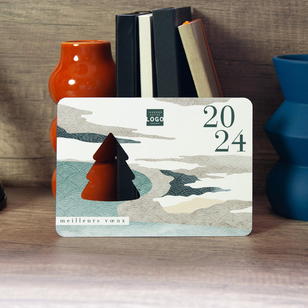 Légère Brume | Vœux professionnels • Carte de voeux • Horizontal sapin photo N° 4