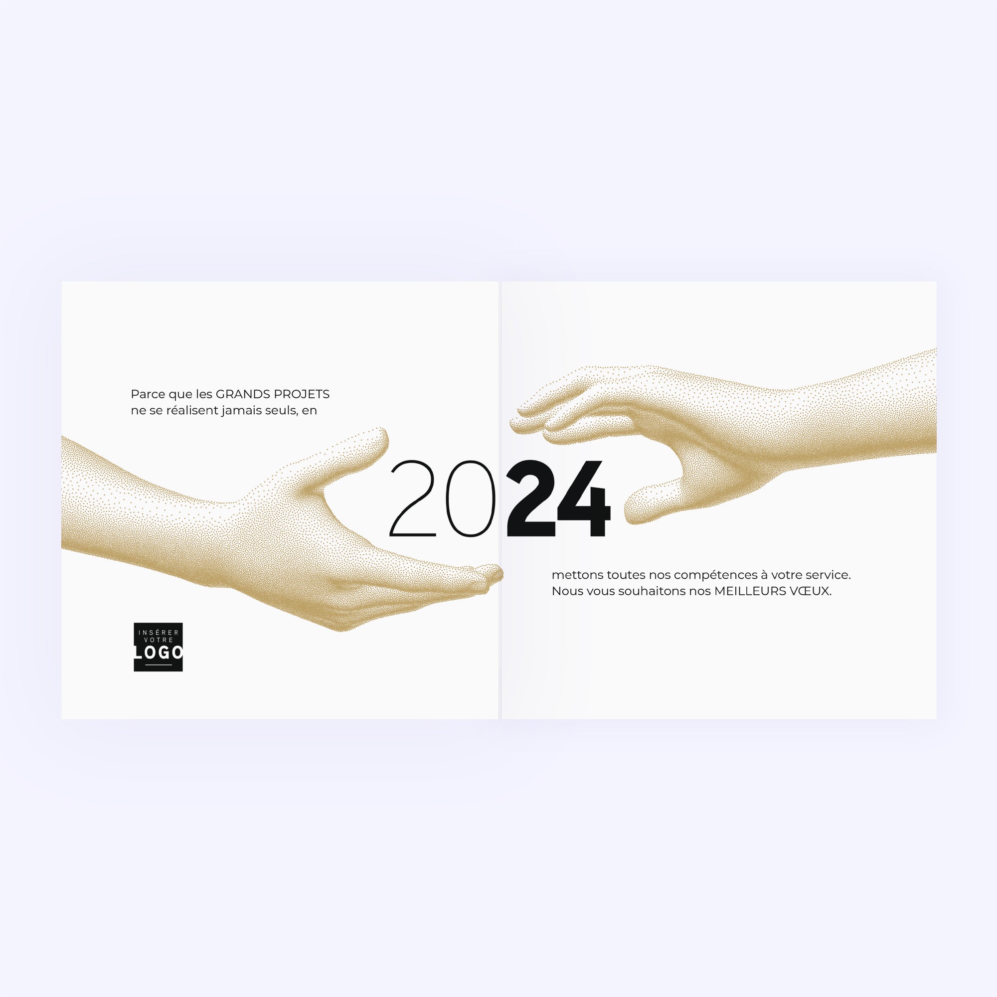 Alliances | Vœux professionnels • Carte de voeux • Carré double photo N° 2