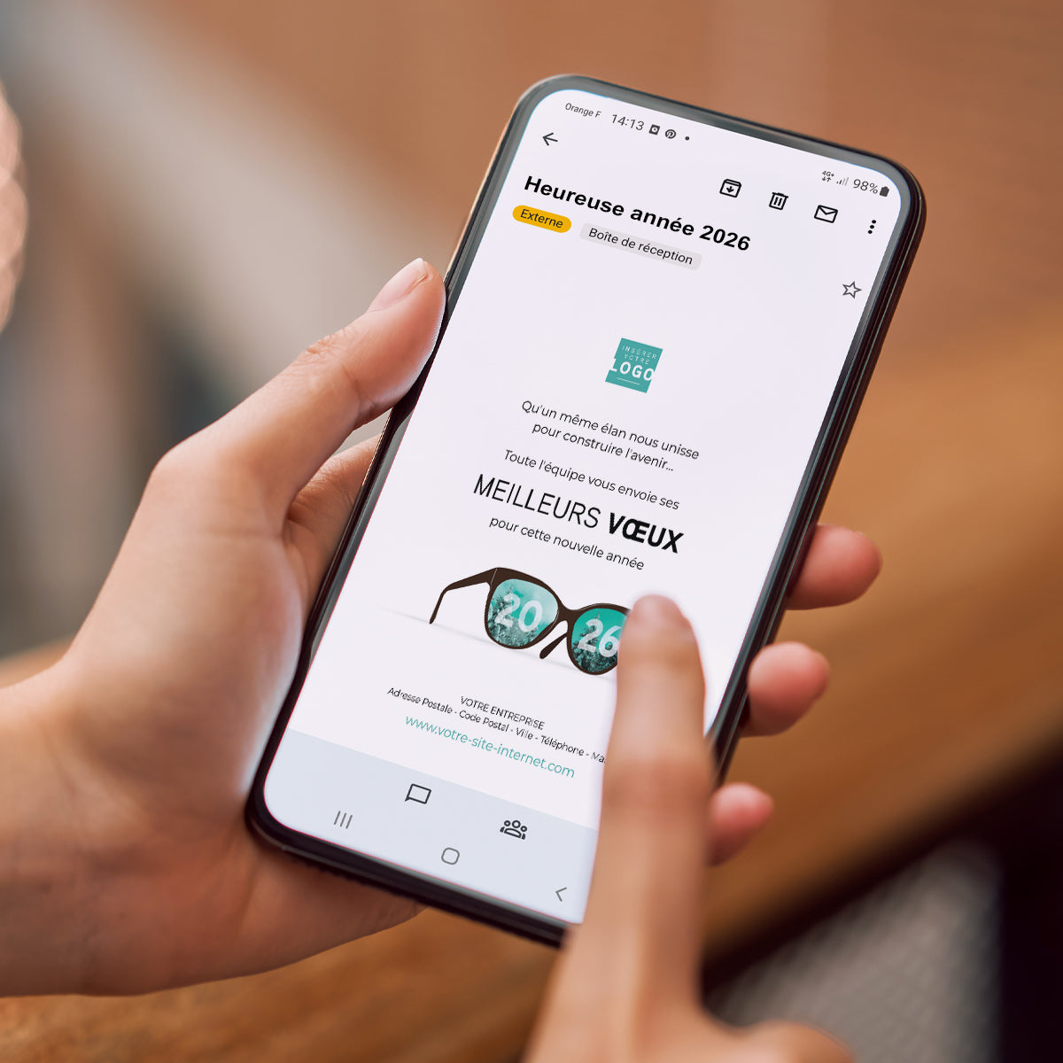 Smile | Vœux professionnels • Carte virtuelle • eCard Image photo N° 2