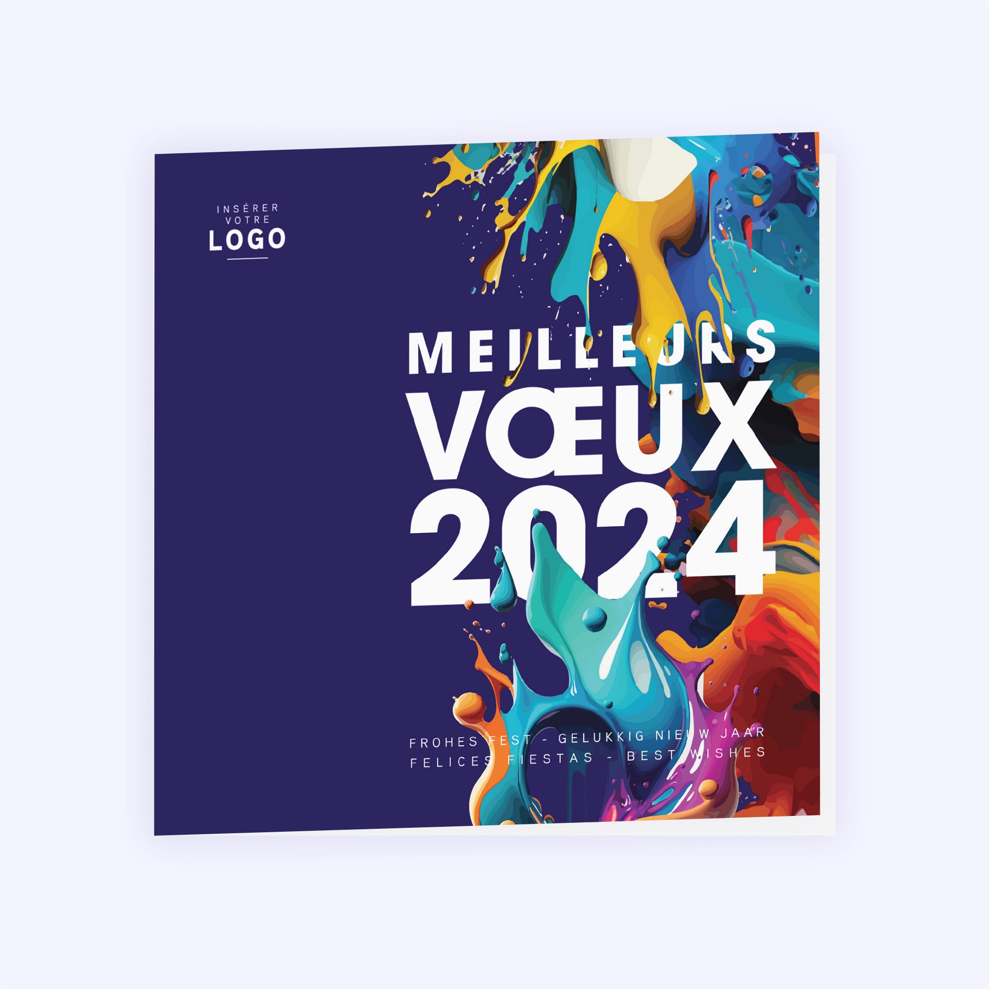 Colors Splash | Vœux professionnels • Carte de voeux photo N° 1