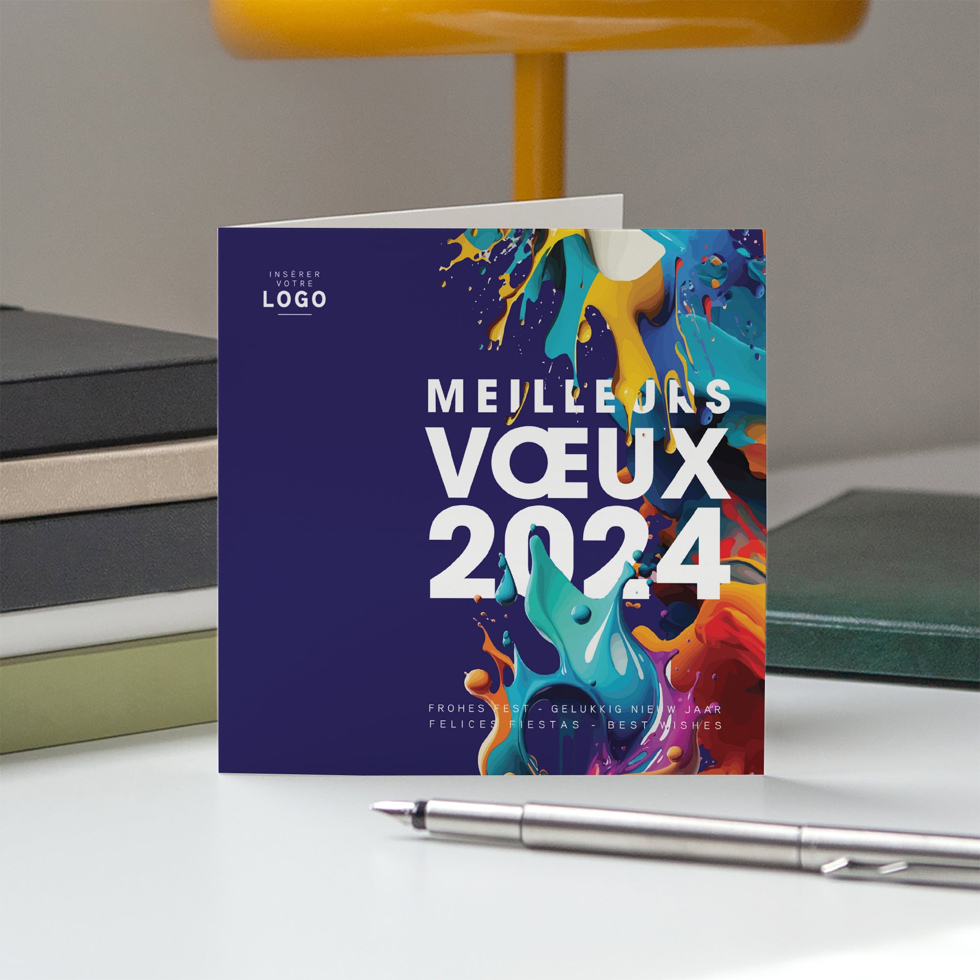 Colors Splash | Vœux professionnels • Carte de voeux photo N° 5