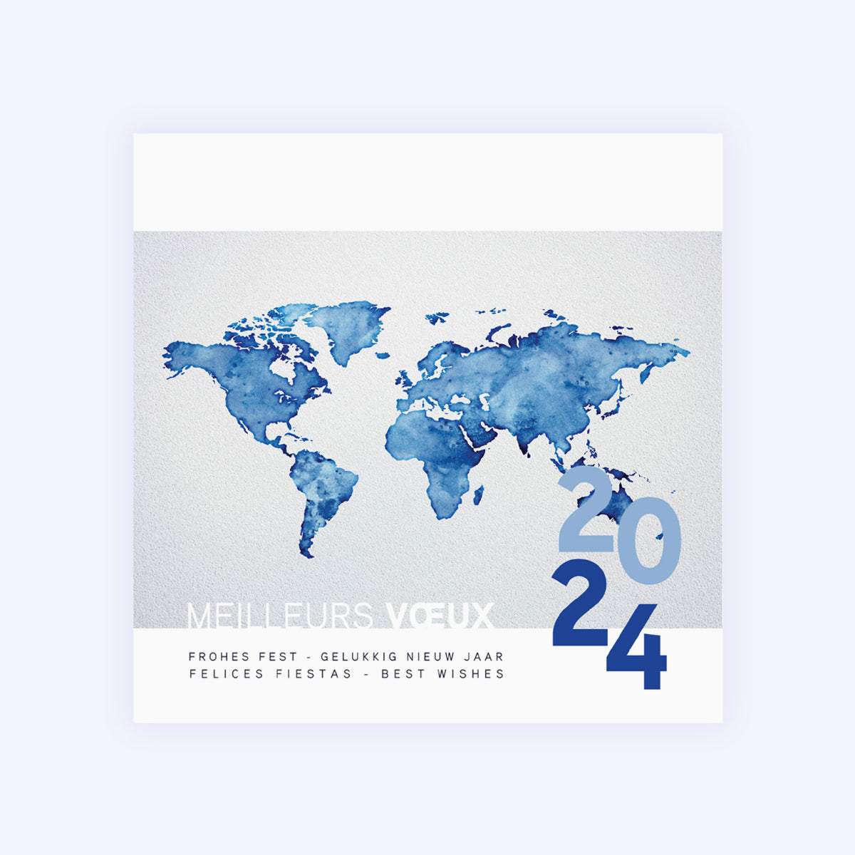 Mappemonde | Vœux professionnels • Carte de voeux photo N° 1