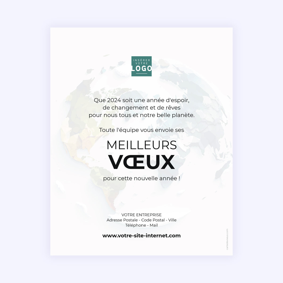 Earth | Vœux professionnels • Carte virtuelle • eCard Image photo N° 1