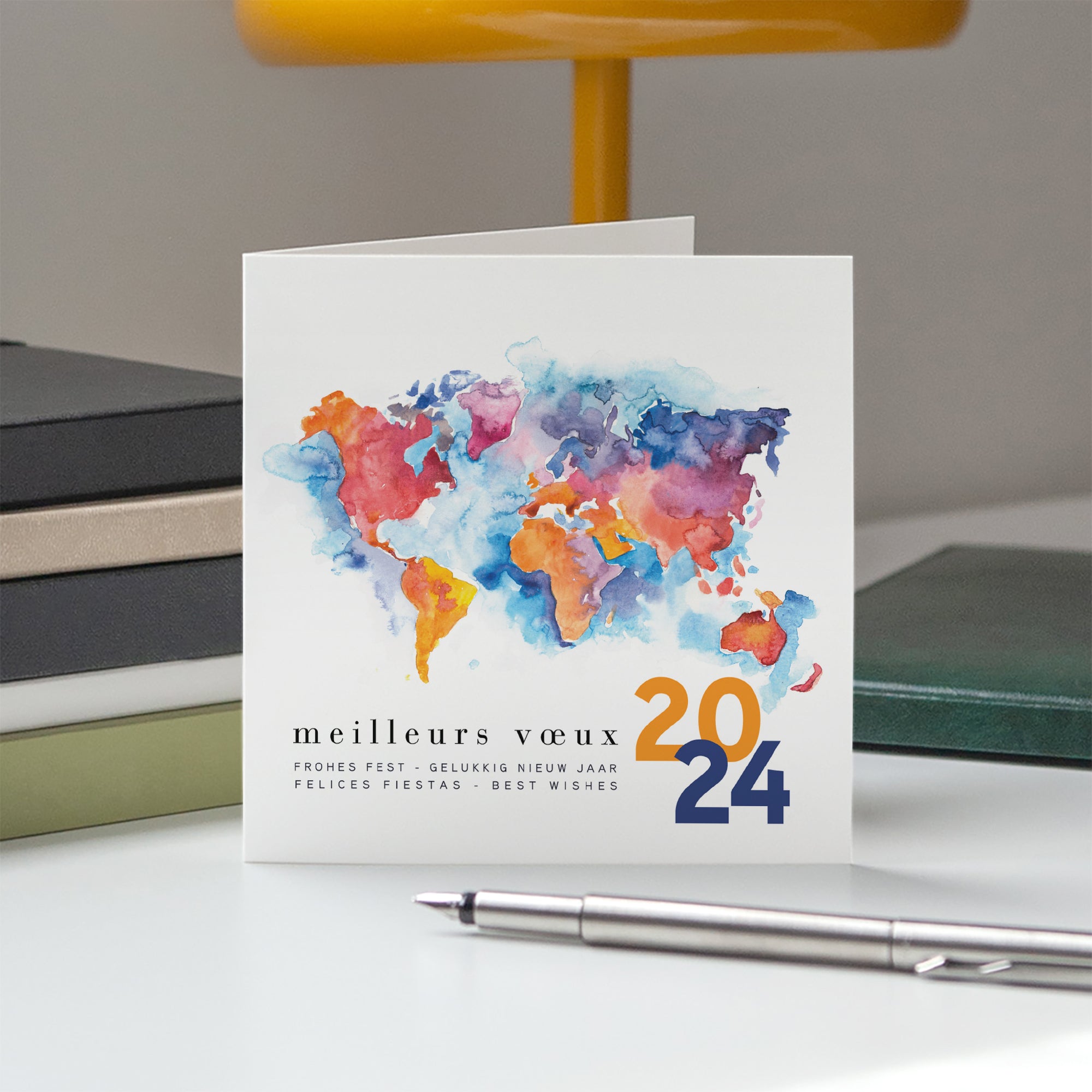 All Countries | Vœux professionnels • Carte de voeux • Carré double photo N° 5