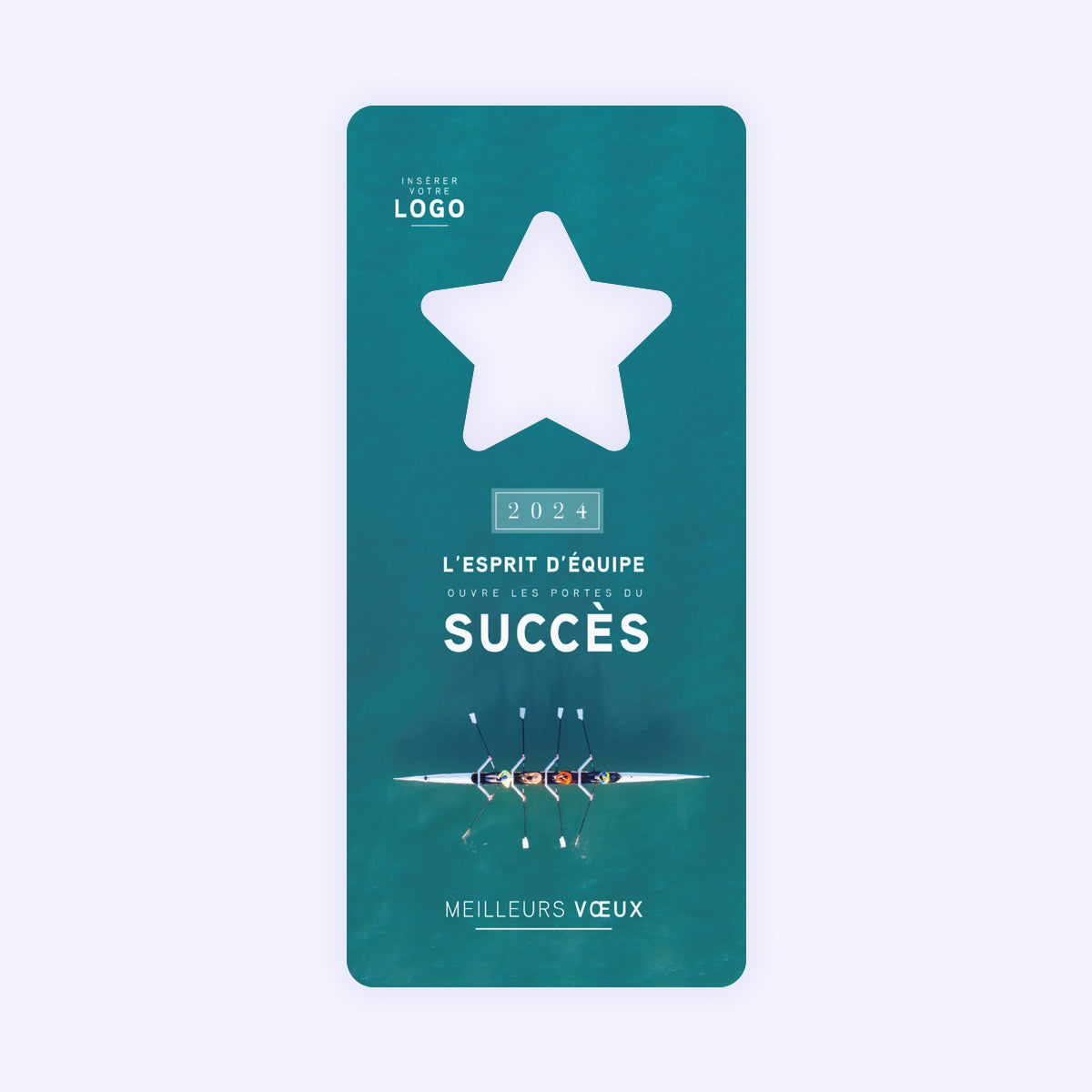 Succès d'Equipe | Vœux professionnels • Carte de voeux • Vertical étoile photo N° 1