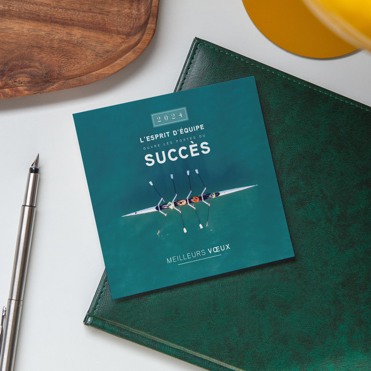 Succès d'Equipe | Vœux professionnels • Carte de voeux • Carré photo N° 4