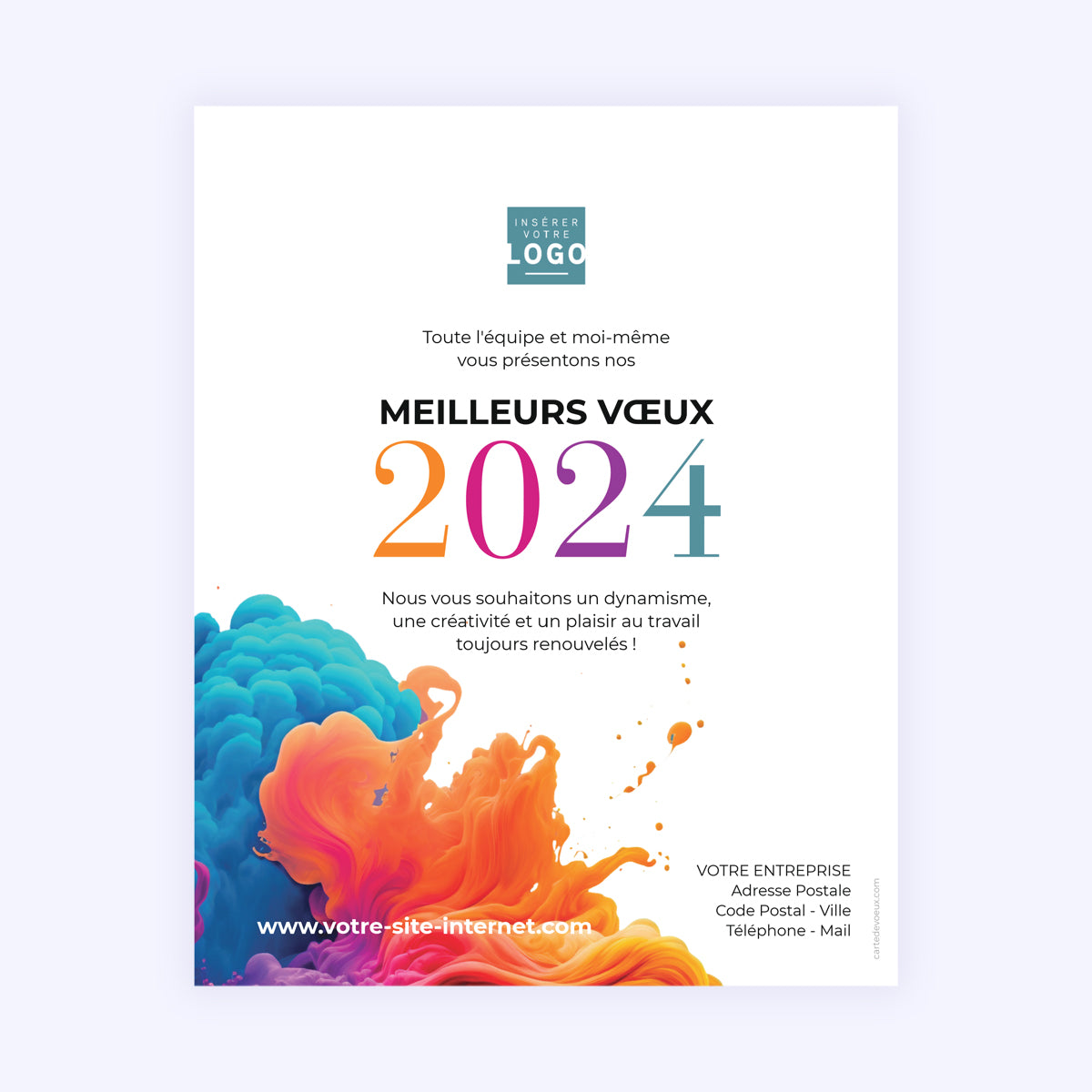 Fancy Colors | Vœux professionnels • Carte virtuelle • eCard Image photo N° 1