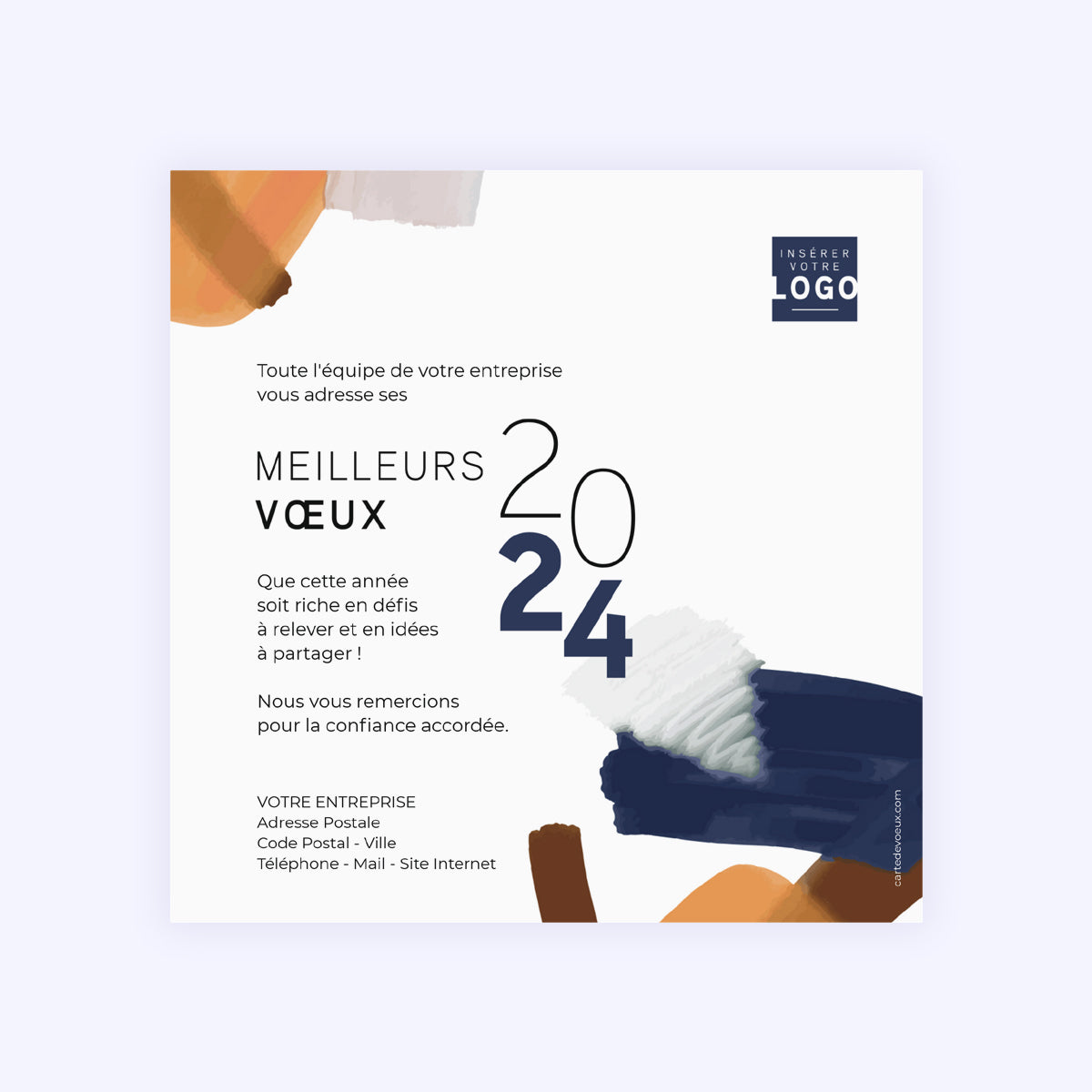 Chroma | Vœux professionnels • Carte de voeux • Carré photo N° 2