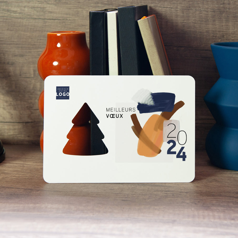 Chroma | Vœux professionnels • Carte de voeux • Horizontal sapin photo N° 4