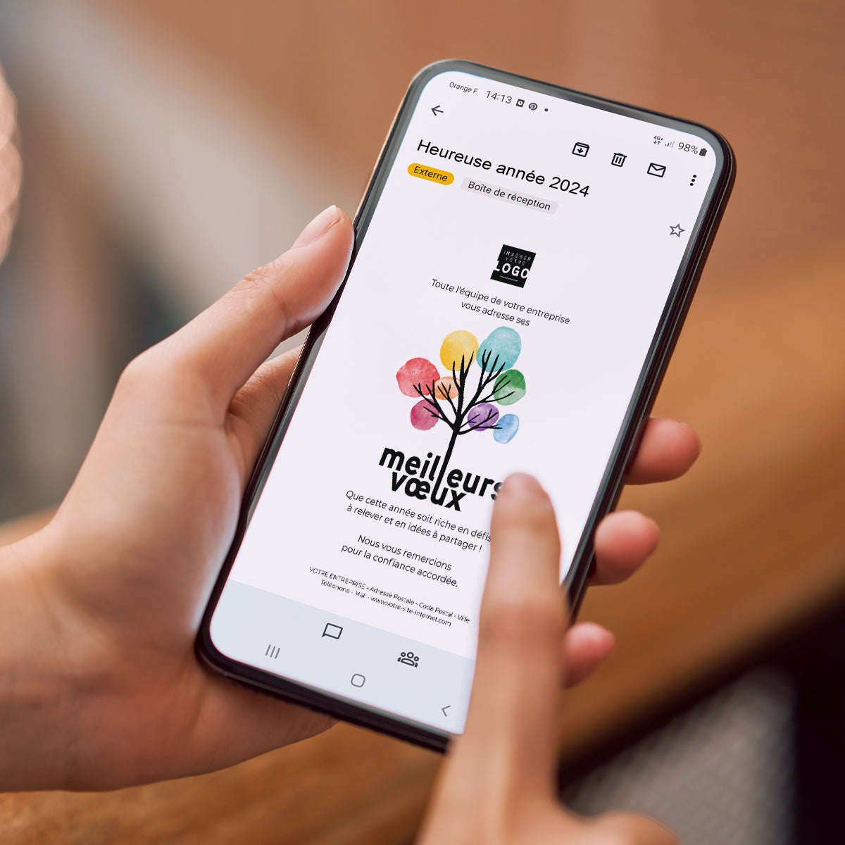 Arbre à soie | Vœux professionnels • Carte virtuelle • eCard Image photo N° 2