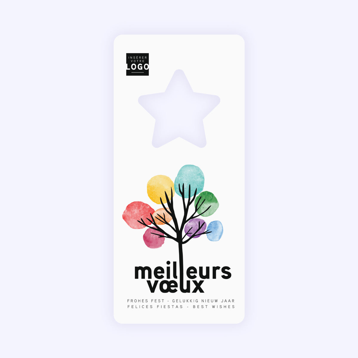 Arbre à soie | Vœux professionnels • Carte de voeux • Vertical étoile photo N° 1