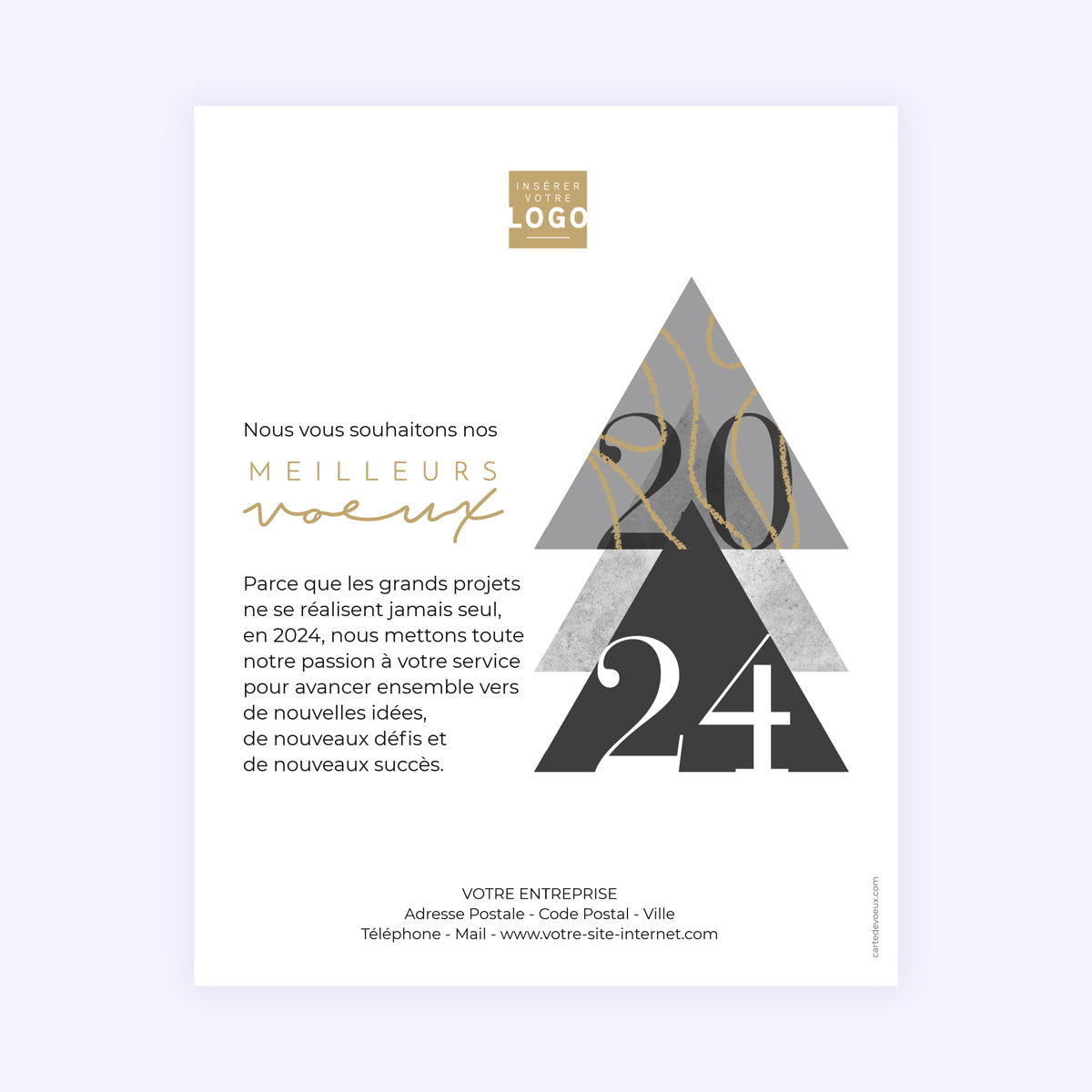 Triangular | Vœux professionnels • Carte virtuelle • eCard Image photo N° 1