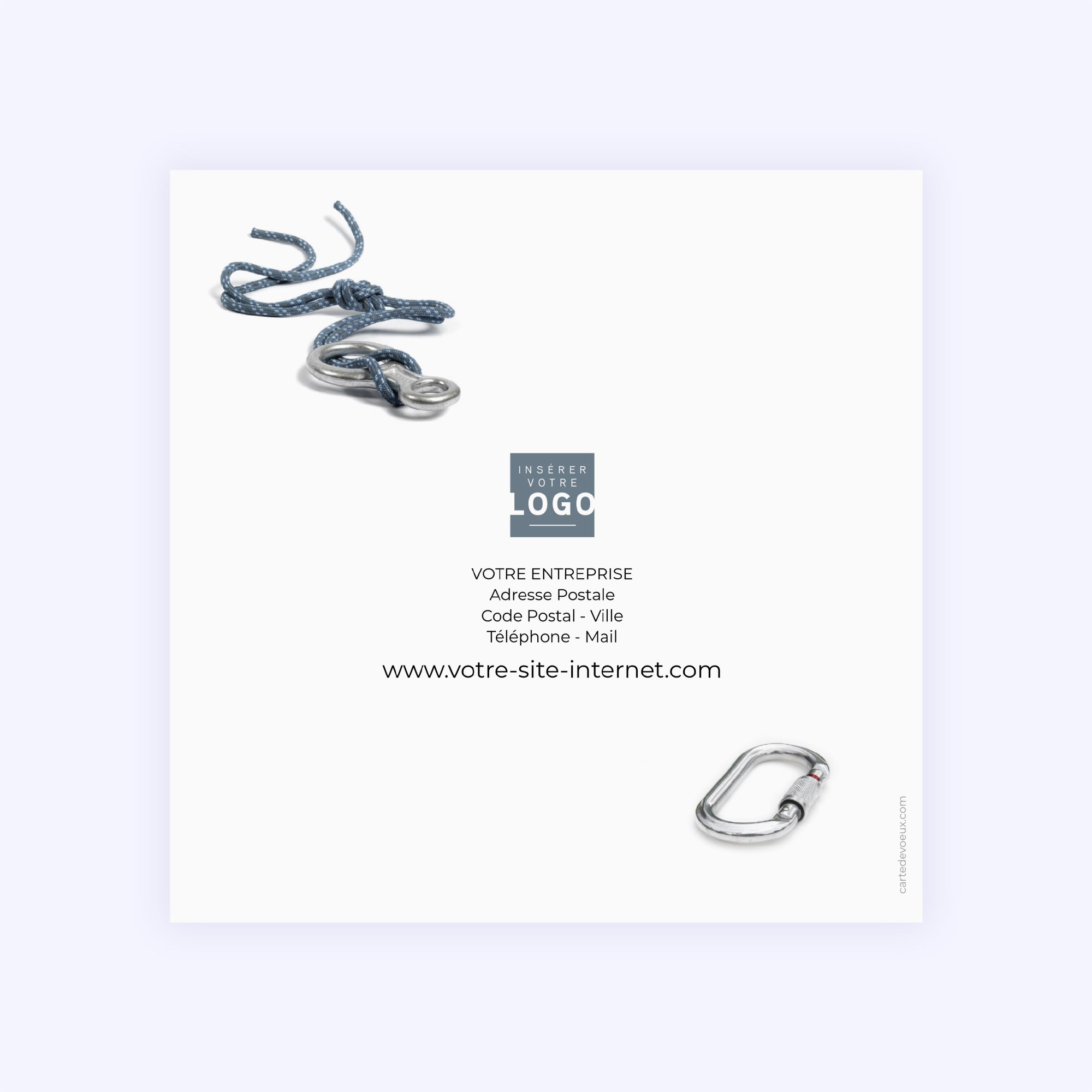 Relevons les Défis | Vœux professionnels • Carte de voeux • Carré double photo N° 3
