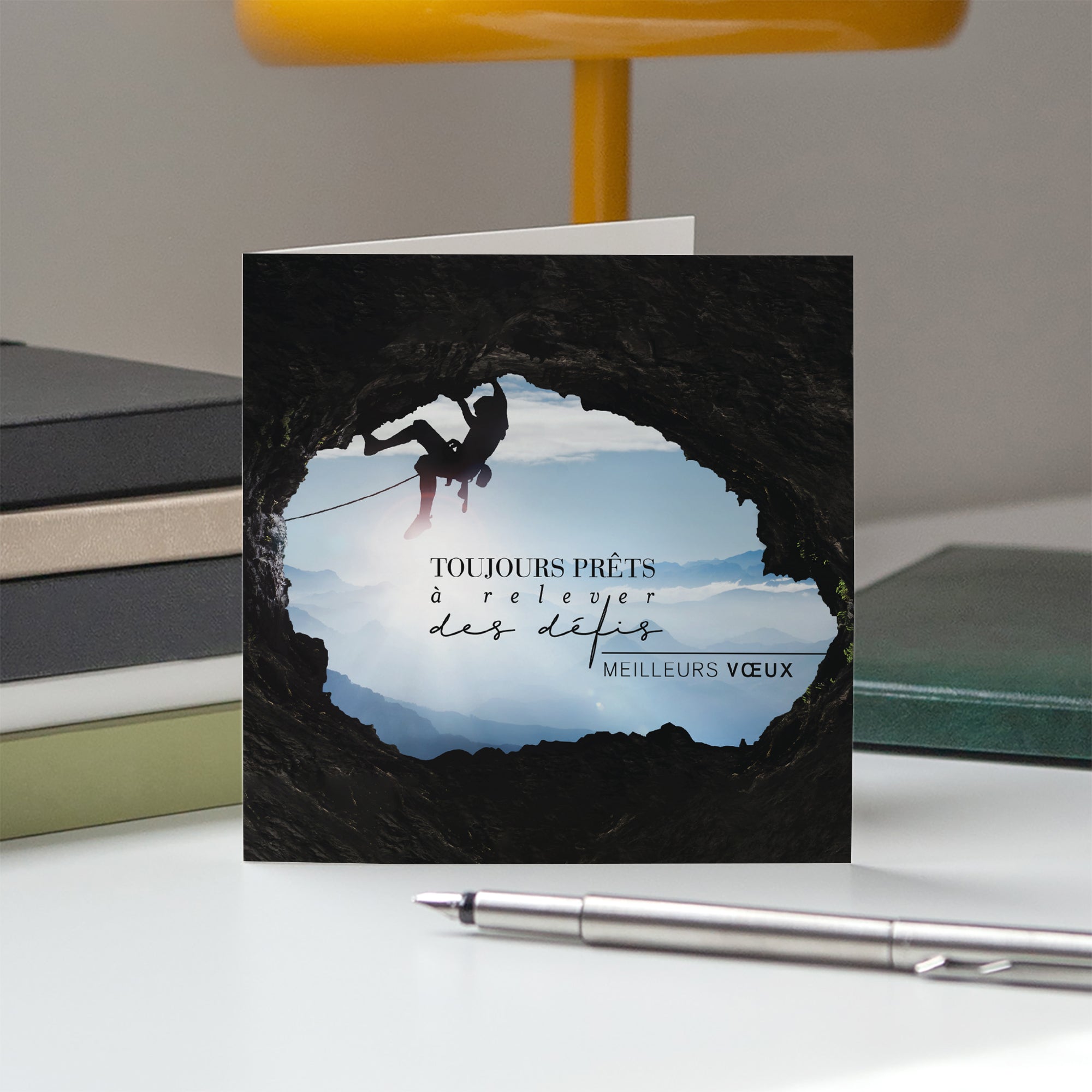 Relevons les Défis | Vœux professionnels • Carte de voeux • Carré double photo N° 5