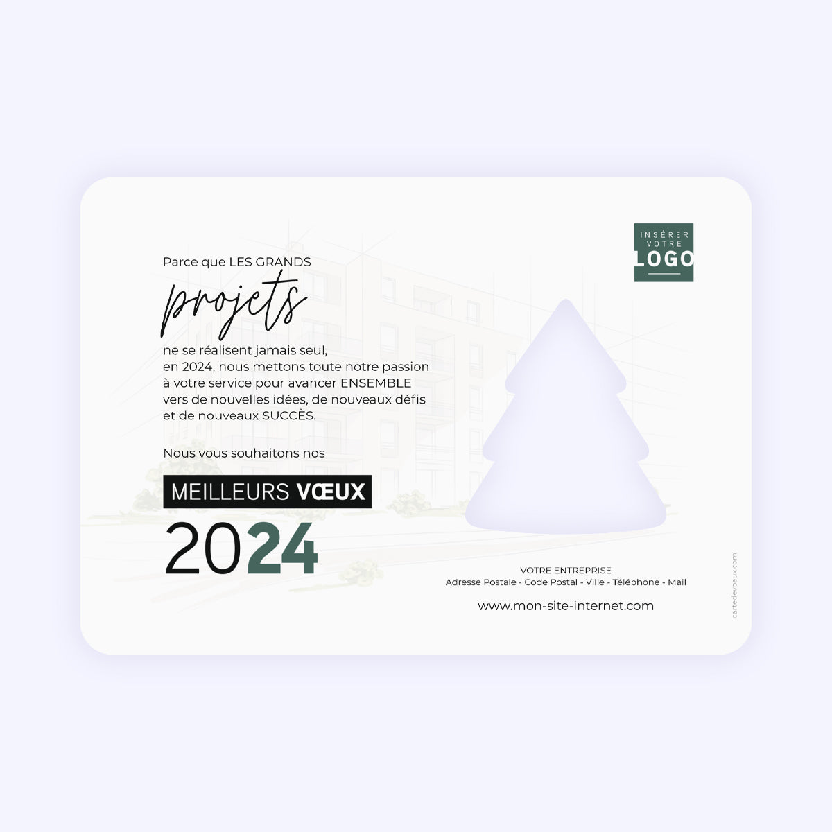 Grands Projets | Vœux professionnels • Carte de voeux photo N° 2