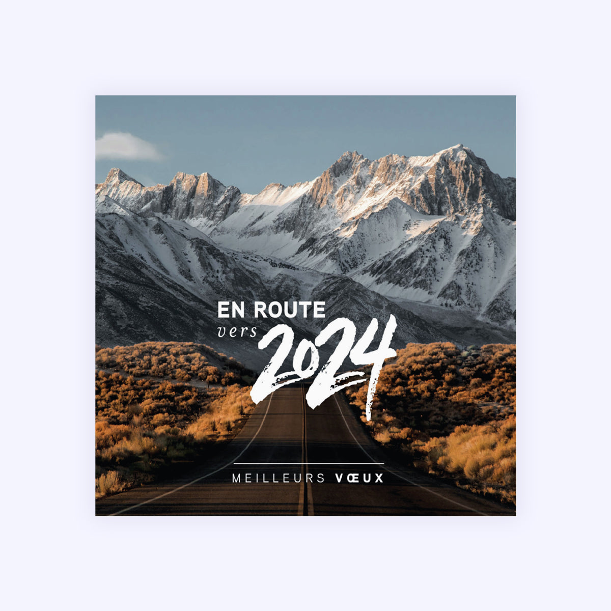 En route vers | Vœux professionnels • Carte de voeux photo N° 1