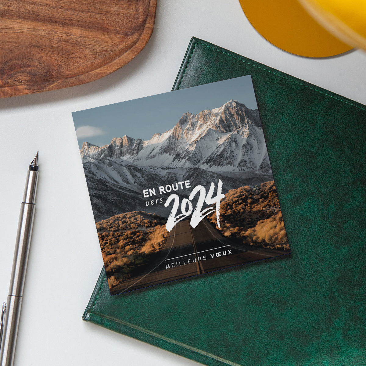 En route vers | Vœux professionnels • Carte de voeux photo N° 4