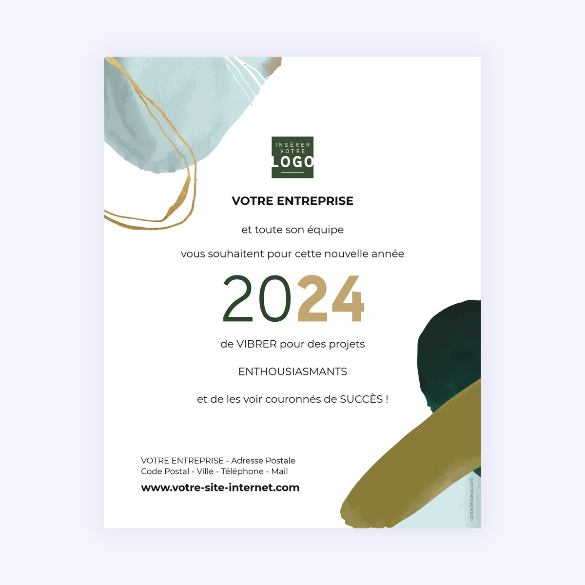 Green Studio | Vœux professionnels • Carte virtuelle • eCard Image photo N° 1