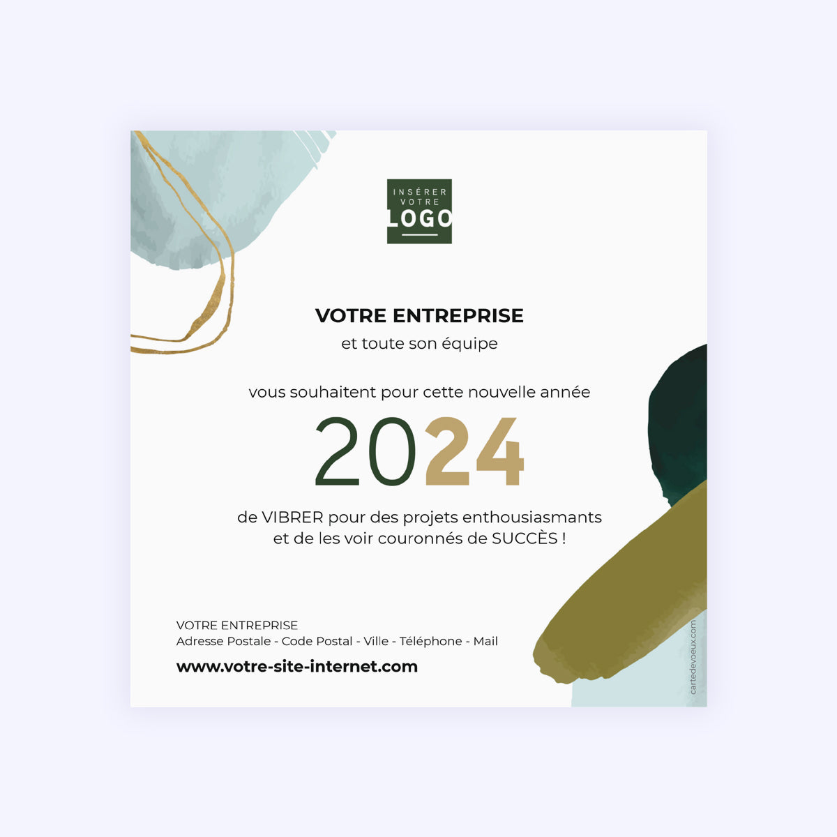 Green Studio | Vœux professionnels • Carte de voeux photo N° 2
