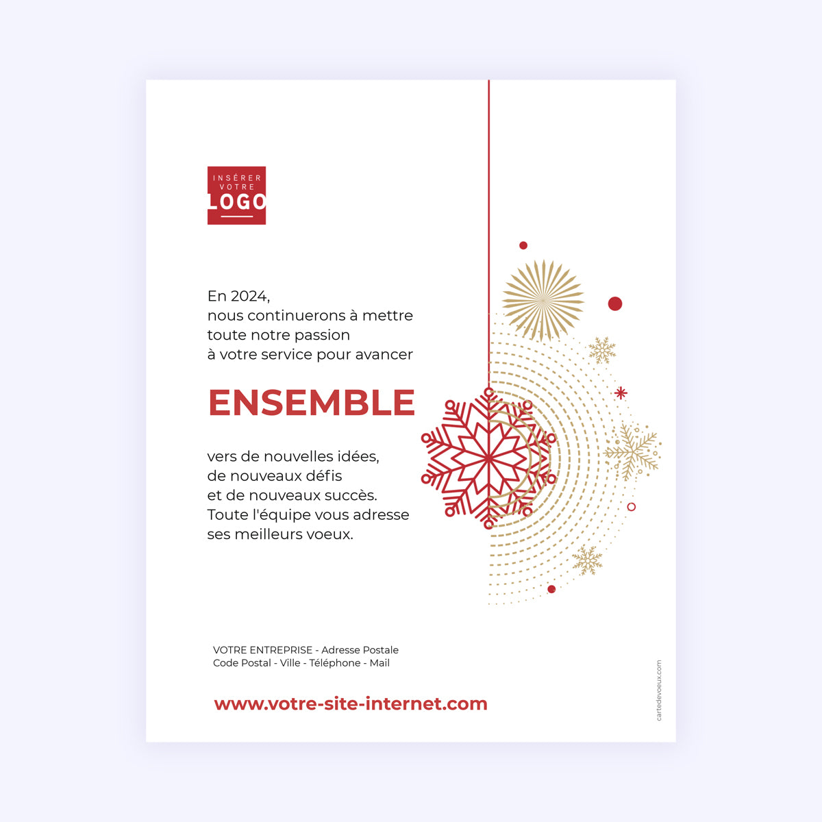 Merry Christmas | Vœux professionnels • Carte virtuelle photo N° 1