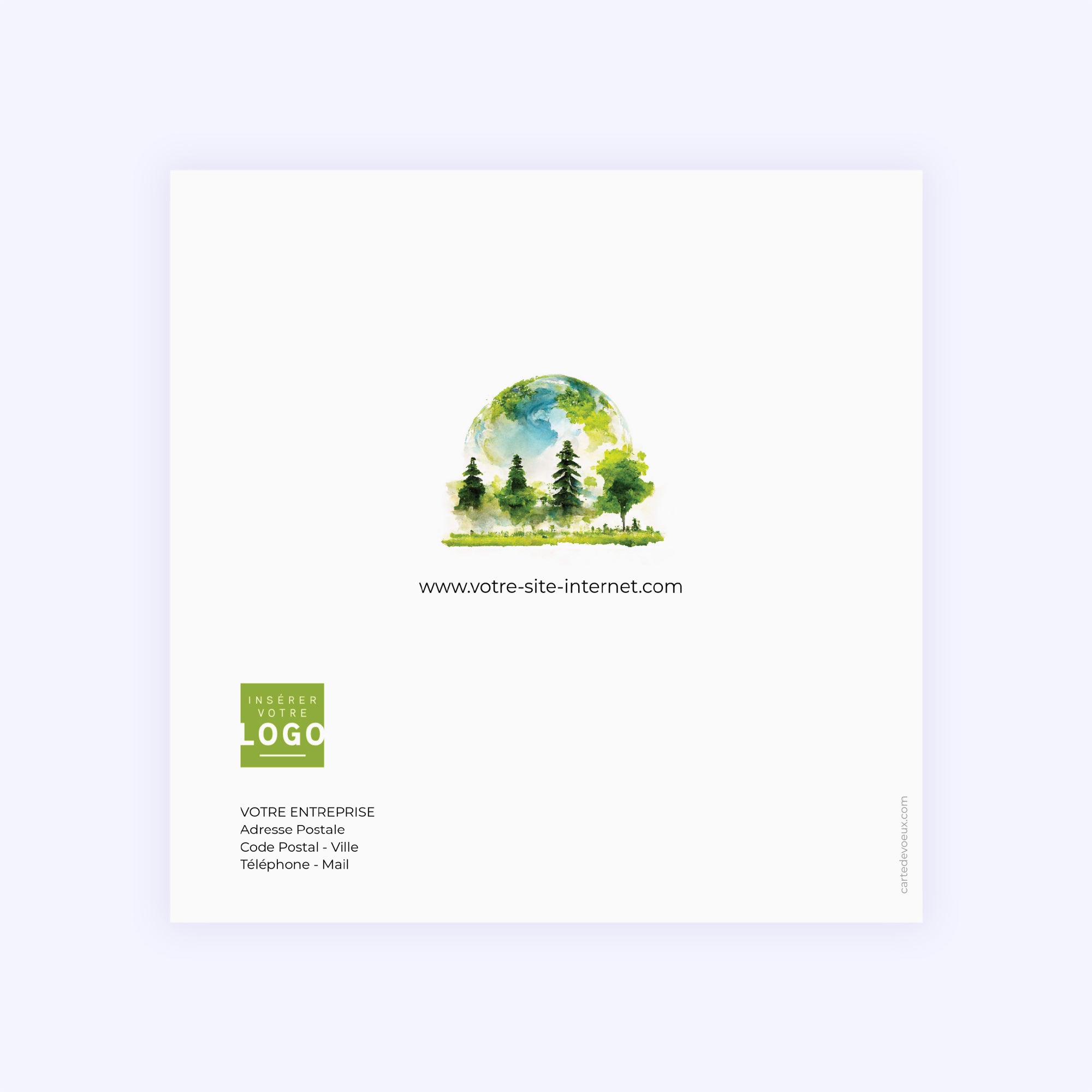 Natural Harmony | Vœux professionnels • Carte de voeux • Carré double photo N° 3