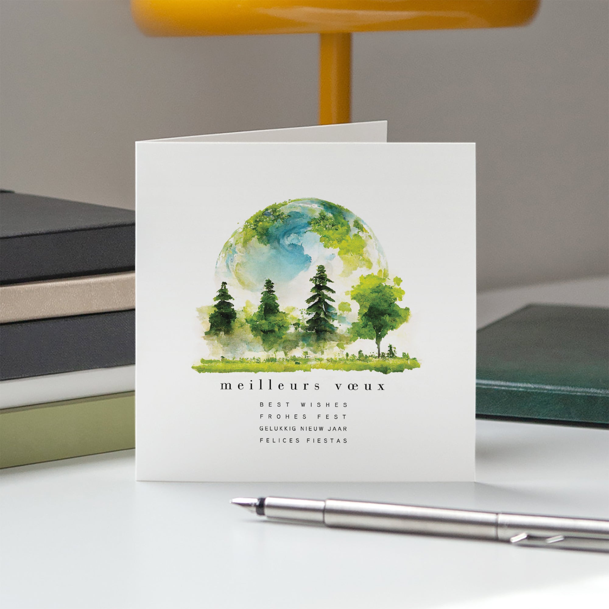 Natural Harmony | Vœux professionnels • Carte de voeux • Carré double photo N° 5
