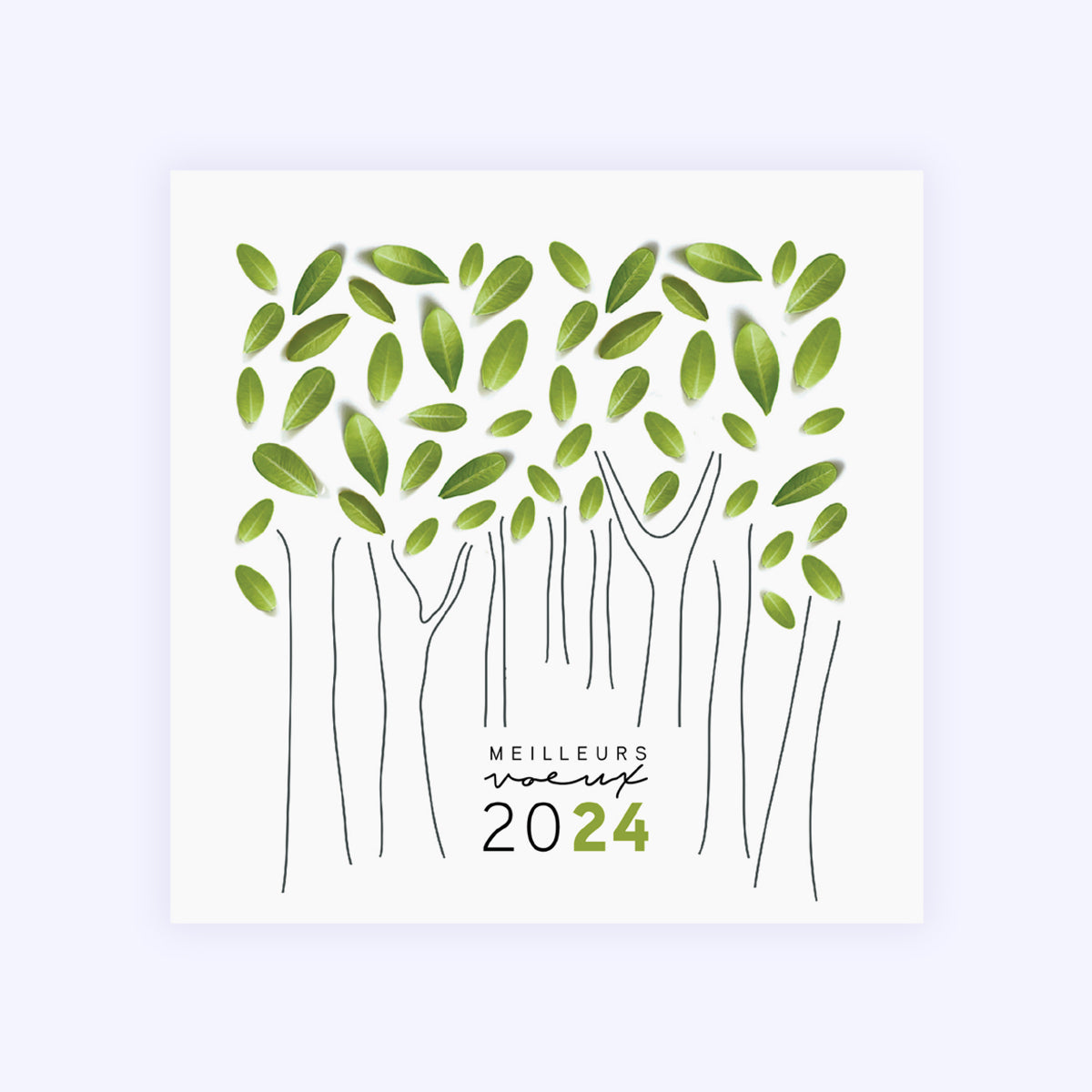 Nature Vibrante | Vœux professionnels • Carte de voeux • Carré photo N° 1