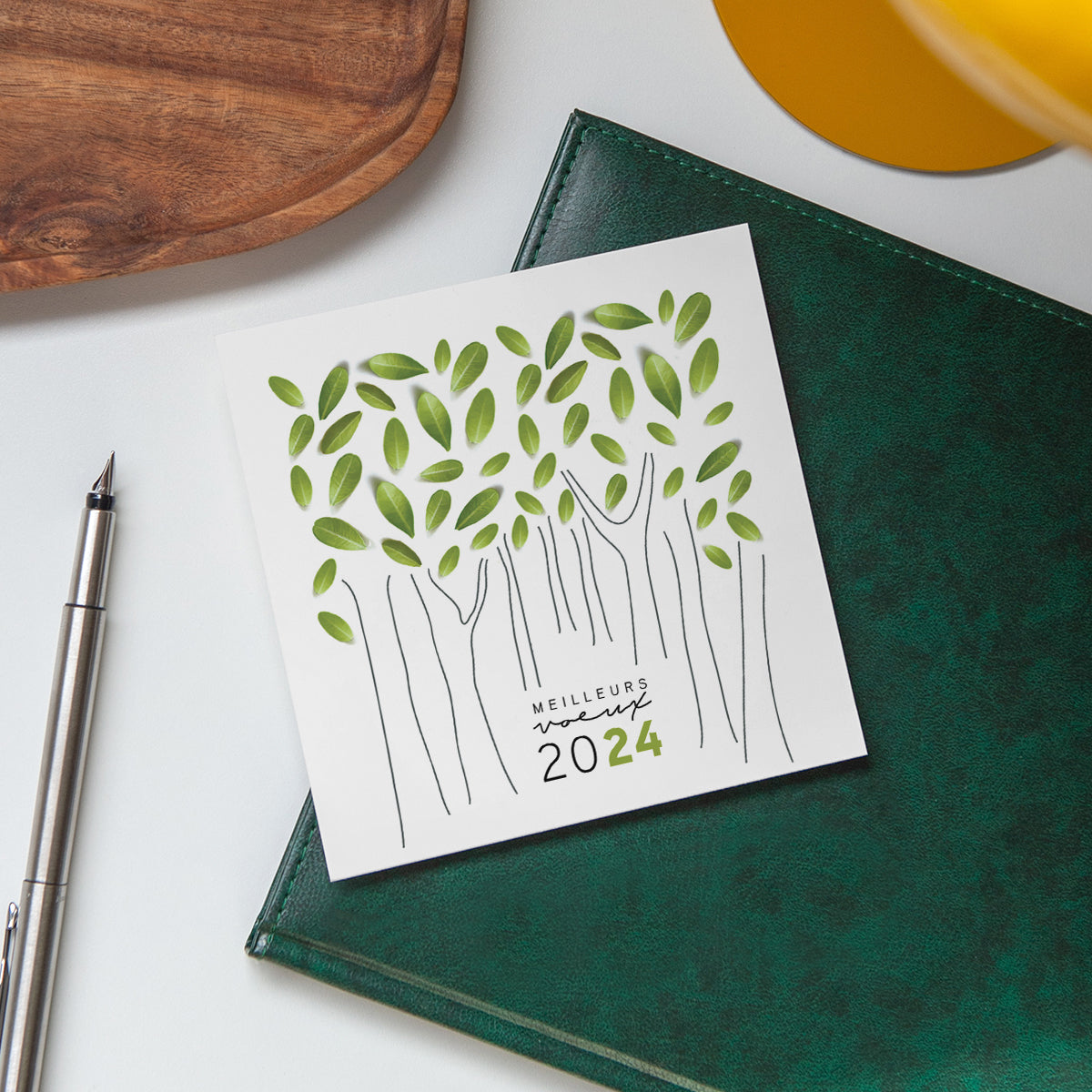 Nature Vibrante | Vœux professionnels • Carte de voeux • Carré photo N° 4