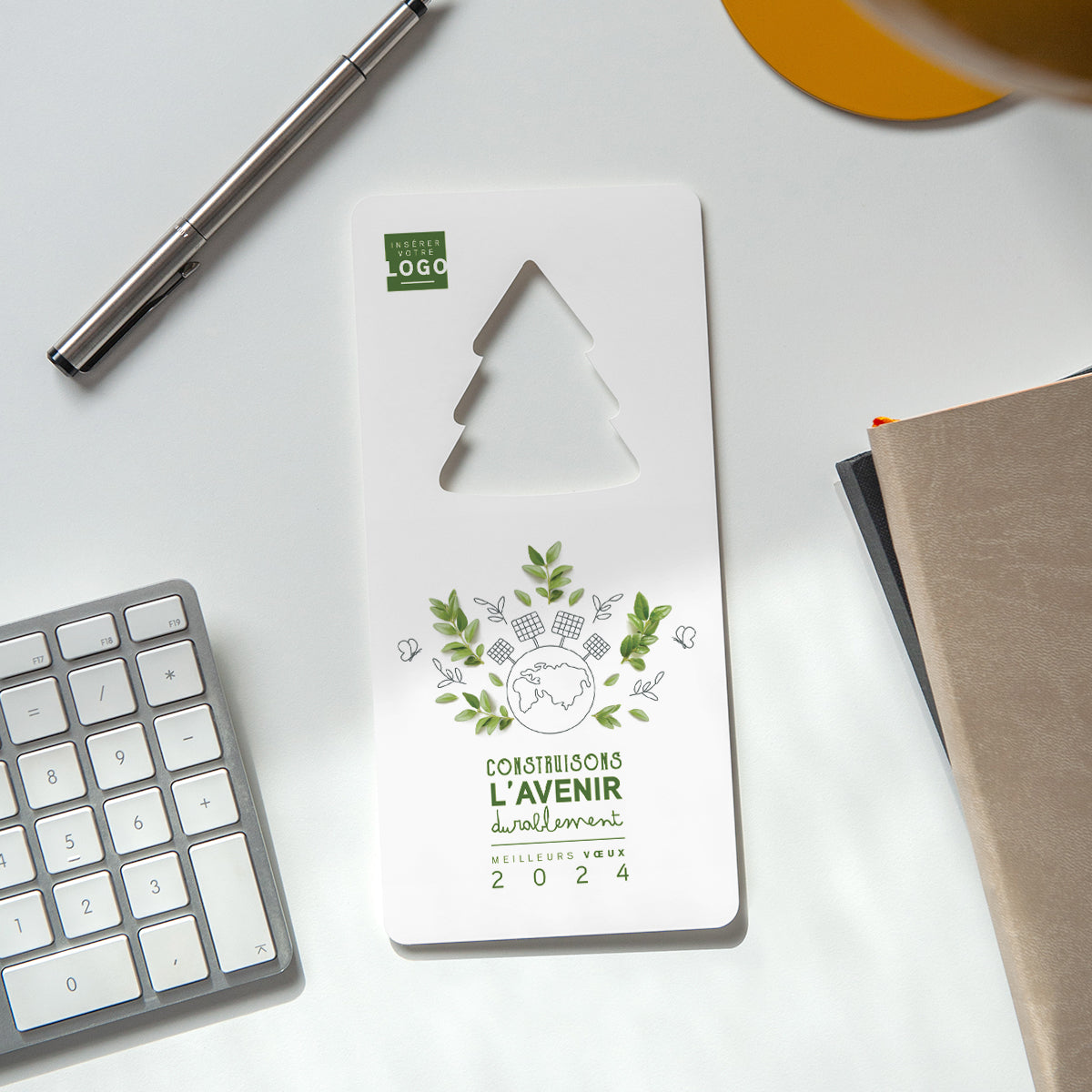 Construisons Durable | Vœux professionnels • Carte de voeux • Vertical sapin photo N° 4