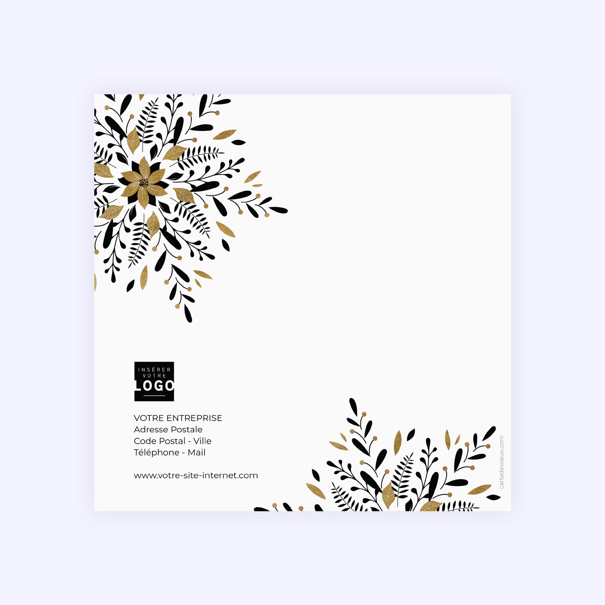 Christmas Flower | Vœux professionnels • Carte de voeux photo N° 3