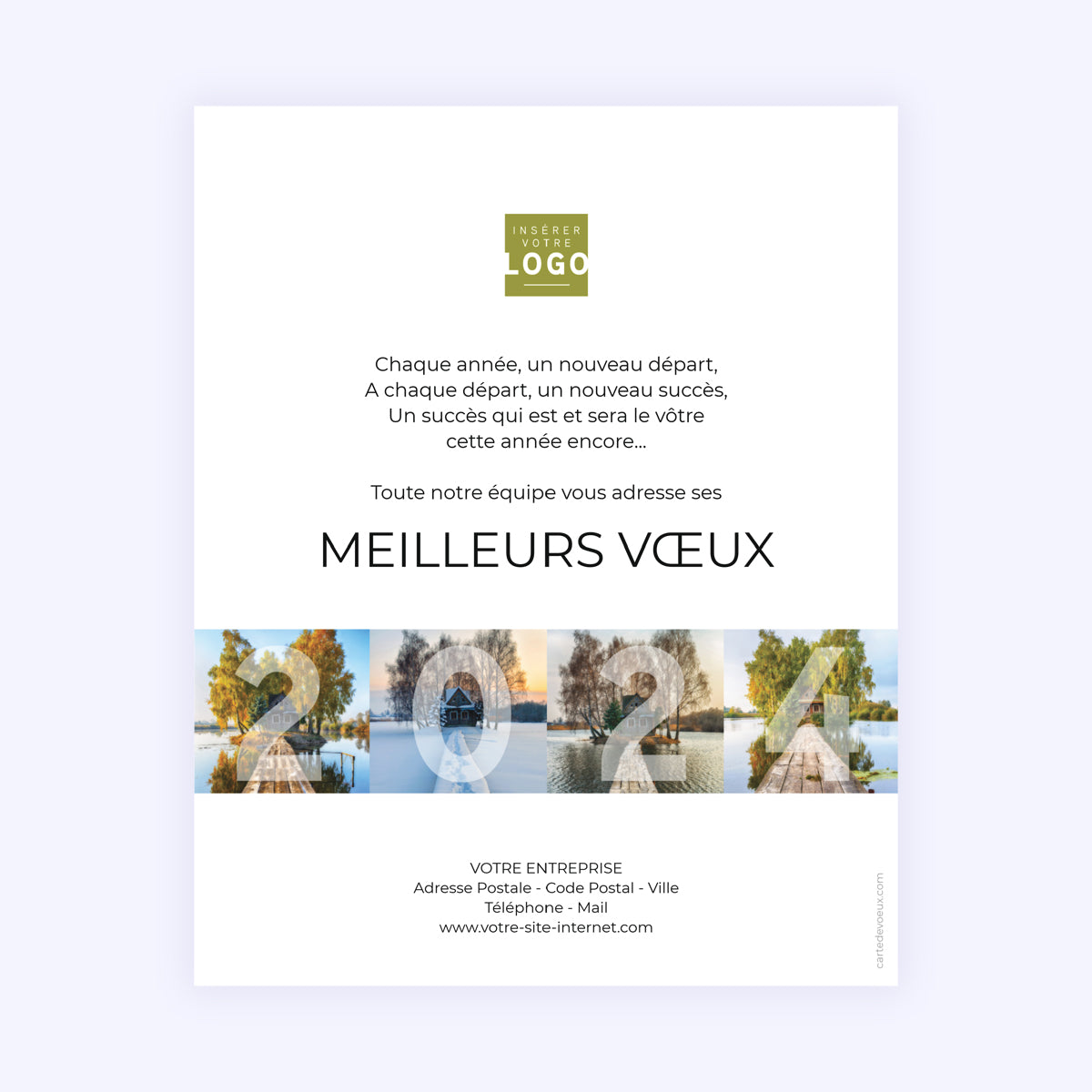 Renouveau | Vœux professionnels • Carte virtuelle photo N° 1