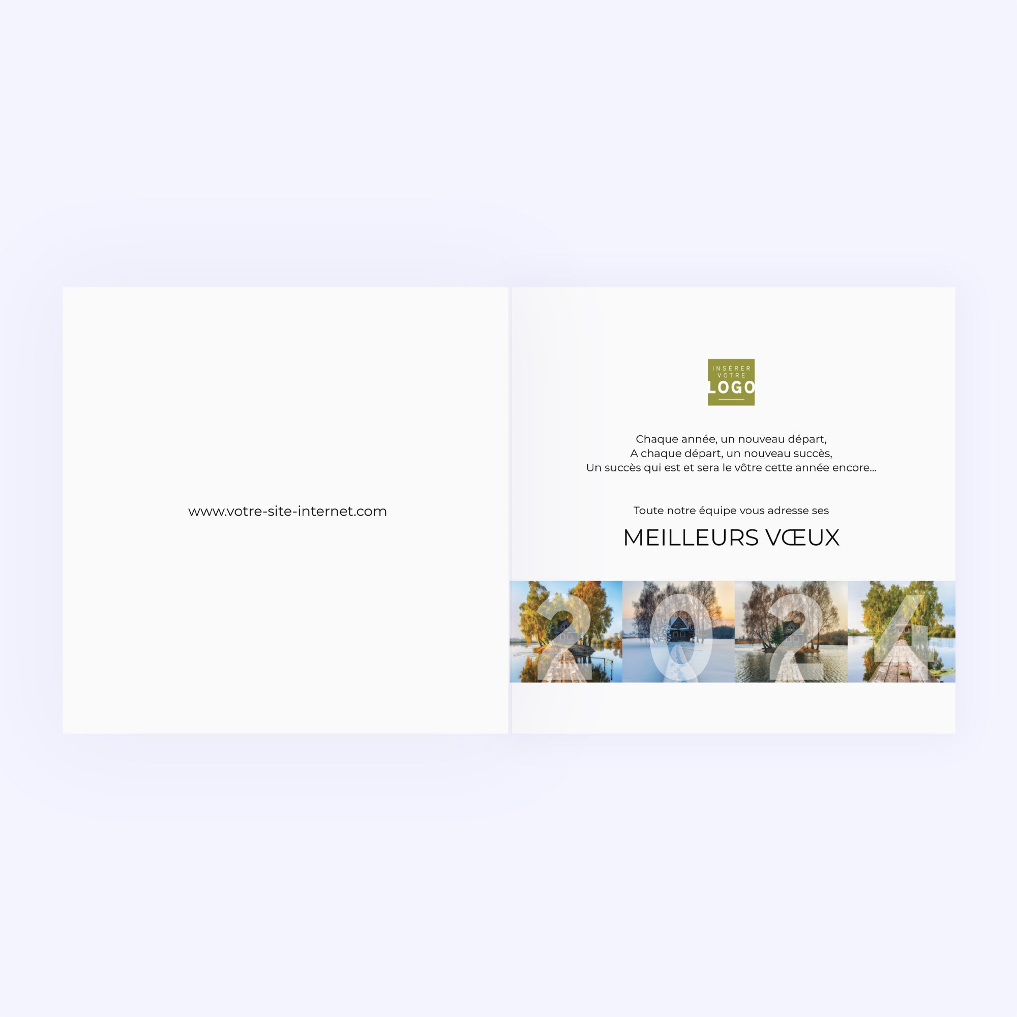 Renouveau | Vœux professionnels • Carte de voeux photo N° 2