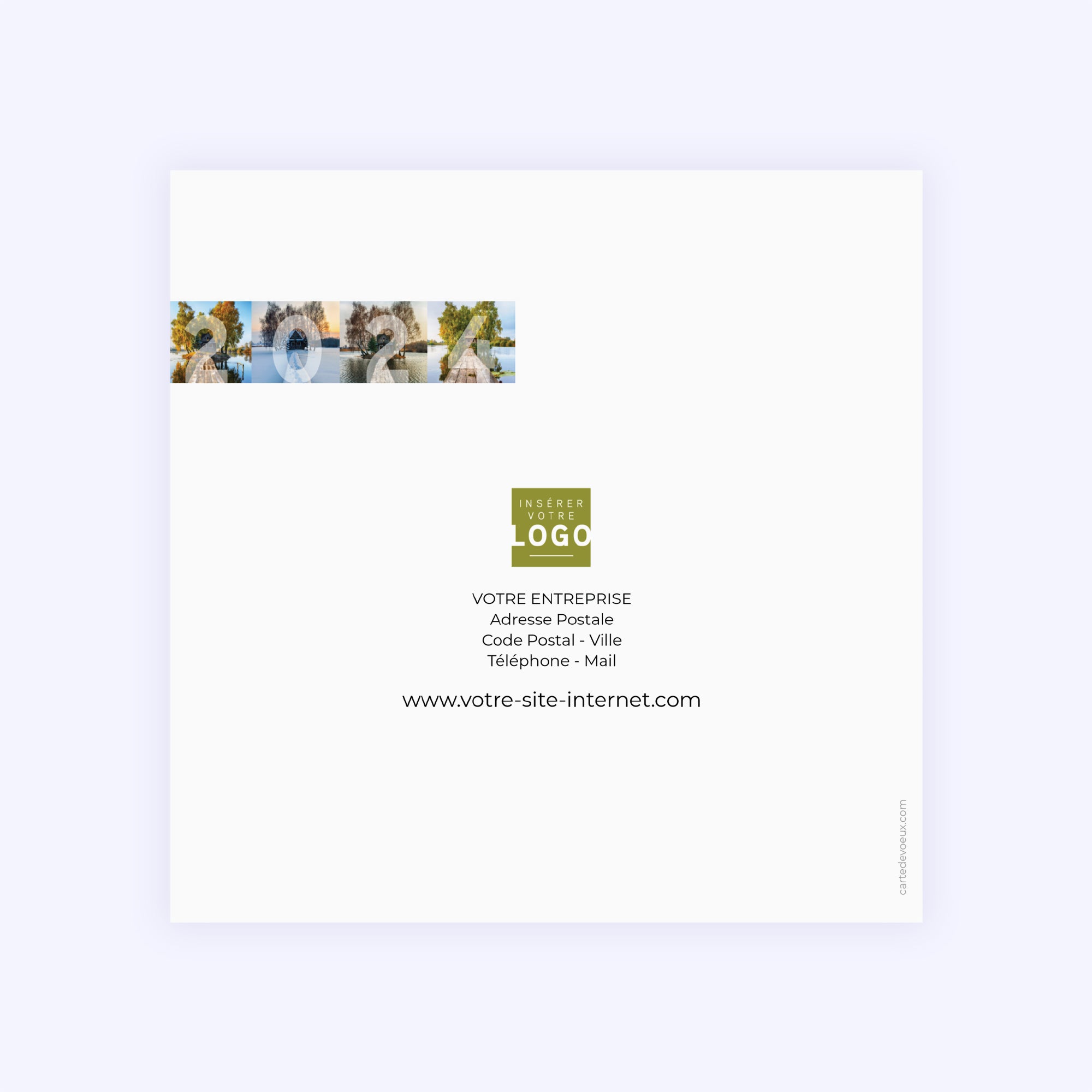 Renouveau | Vœux professionnels • Carte de voeux photo N° 3