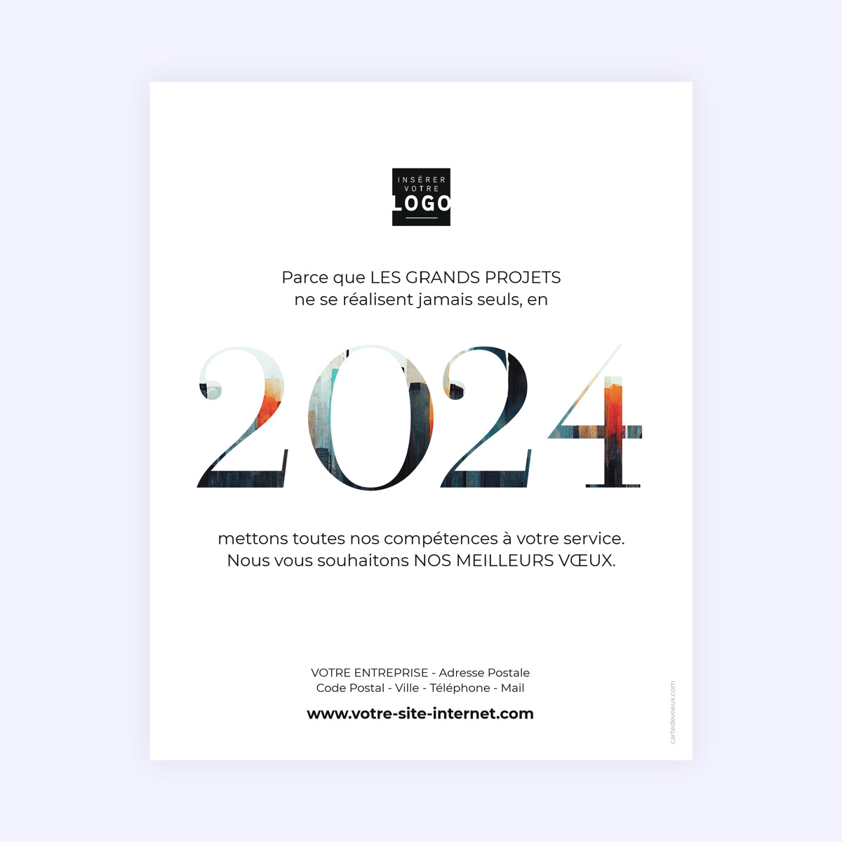 Abstract | Vœux professionnels • Carte virtuelle • eCard Image photo N° 1