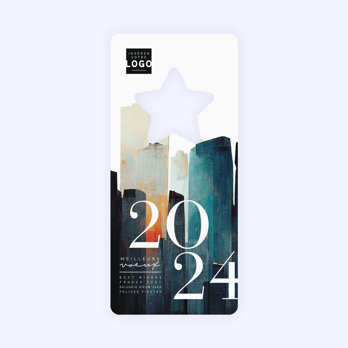 Abstract | Vœux professionnels • Carte de voeux • Vertical étoile photo N° 1