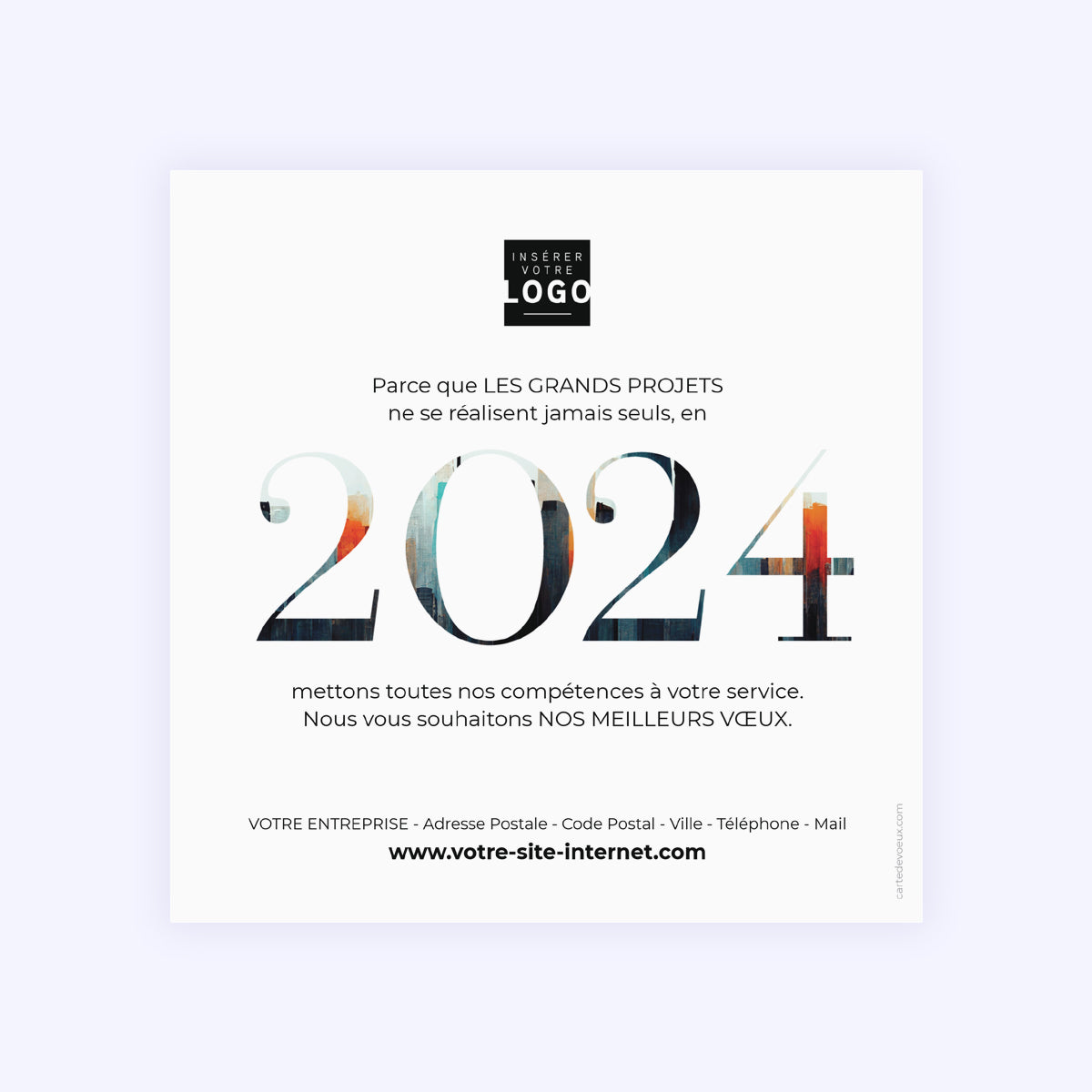Abstract | Vœux professionnels • Carte de voeux • Carré photo N° 2