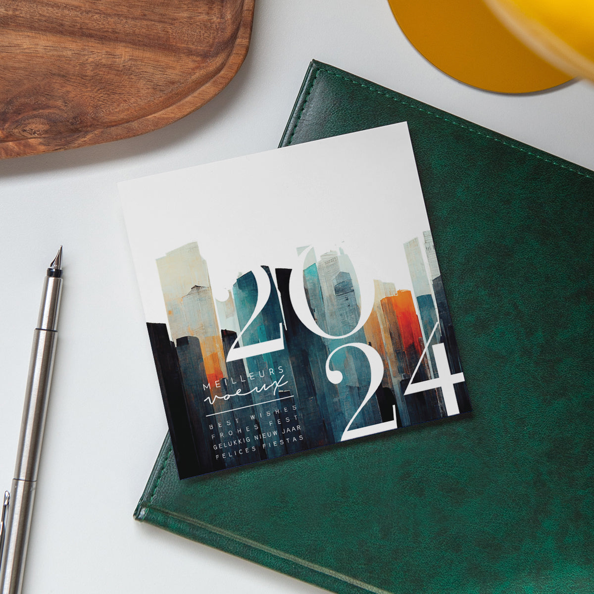 Abstract | Vœux professionnels • Carte de voeux • Carré photo N° 4