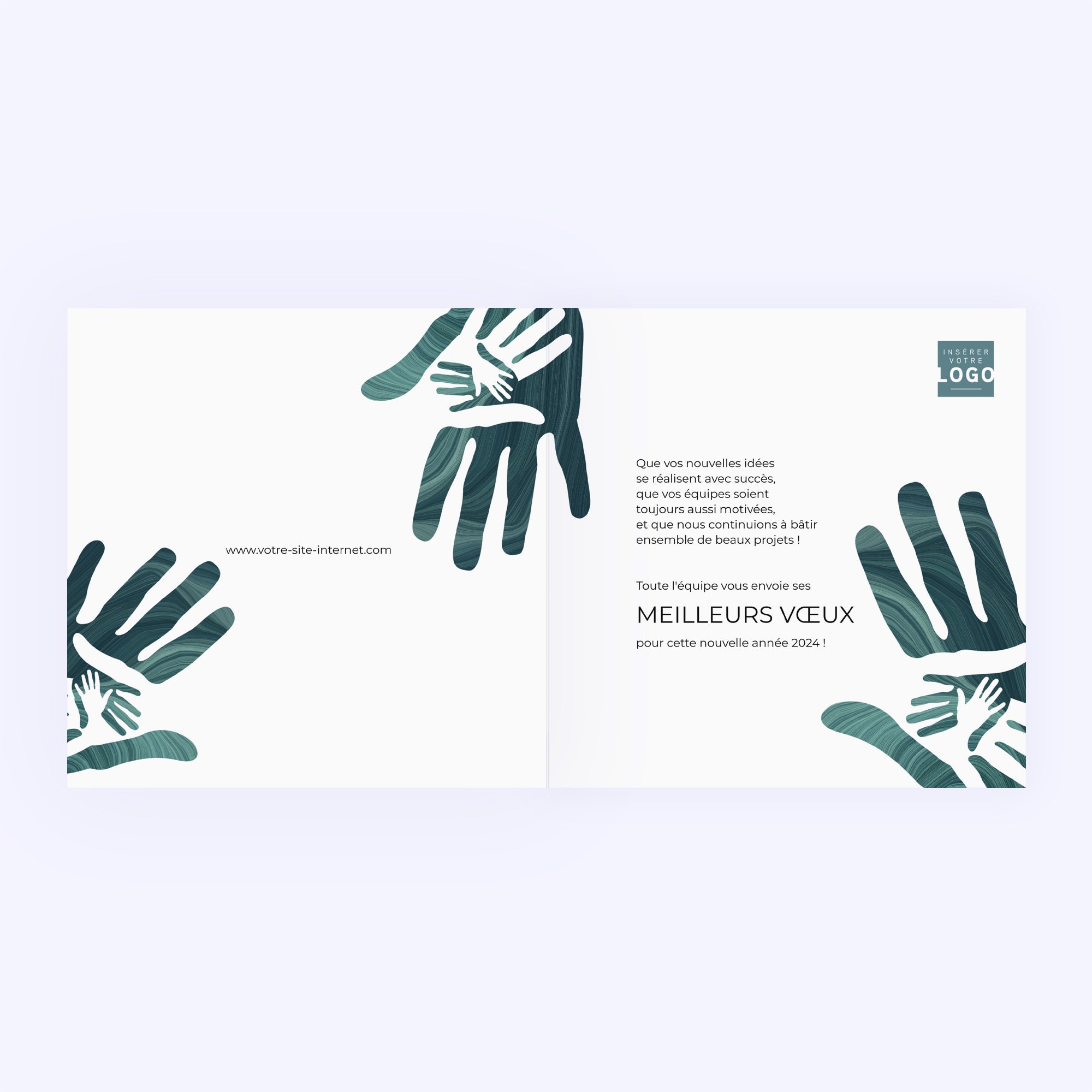 Ensemble | Vœux professionnels • Carte de voeux photo N° 2